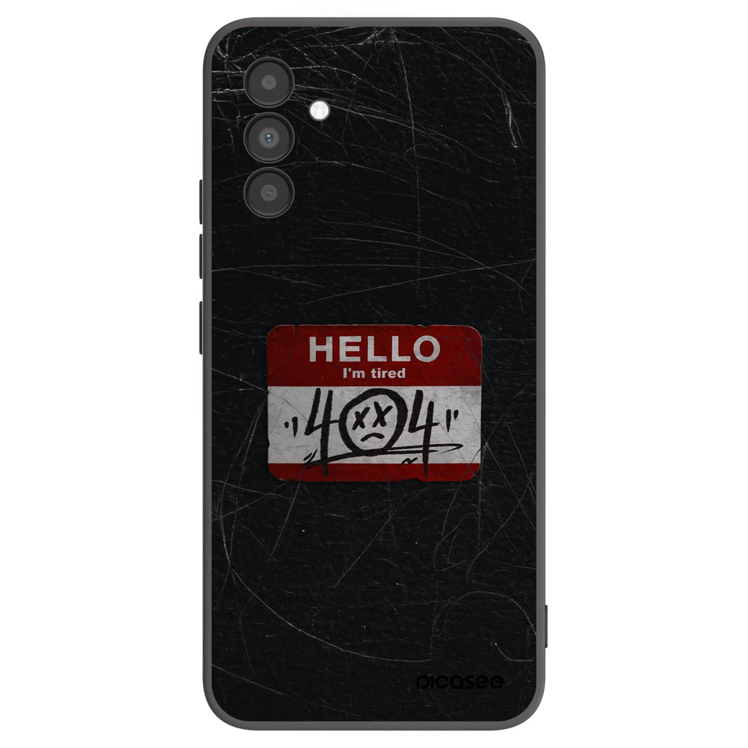 Picasee Μαύρη θήκη σιλικόνης για Samsung Galaxy A04s A047F - HELLO 404