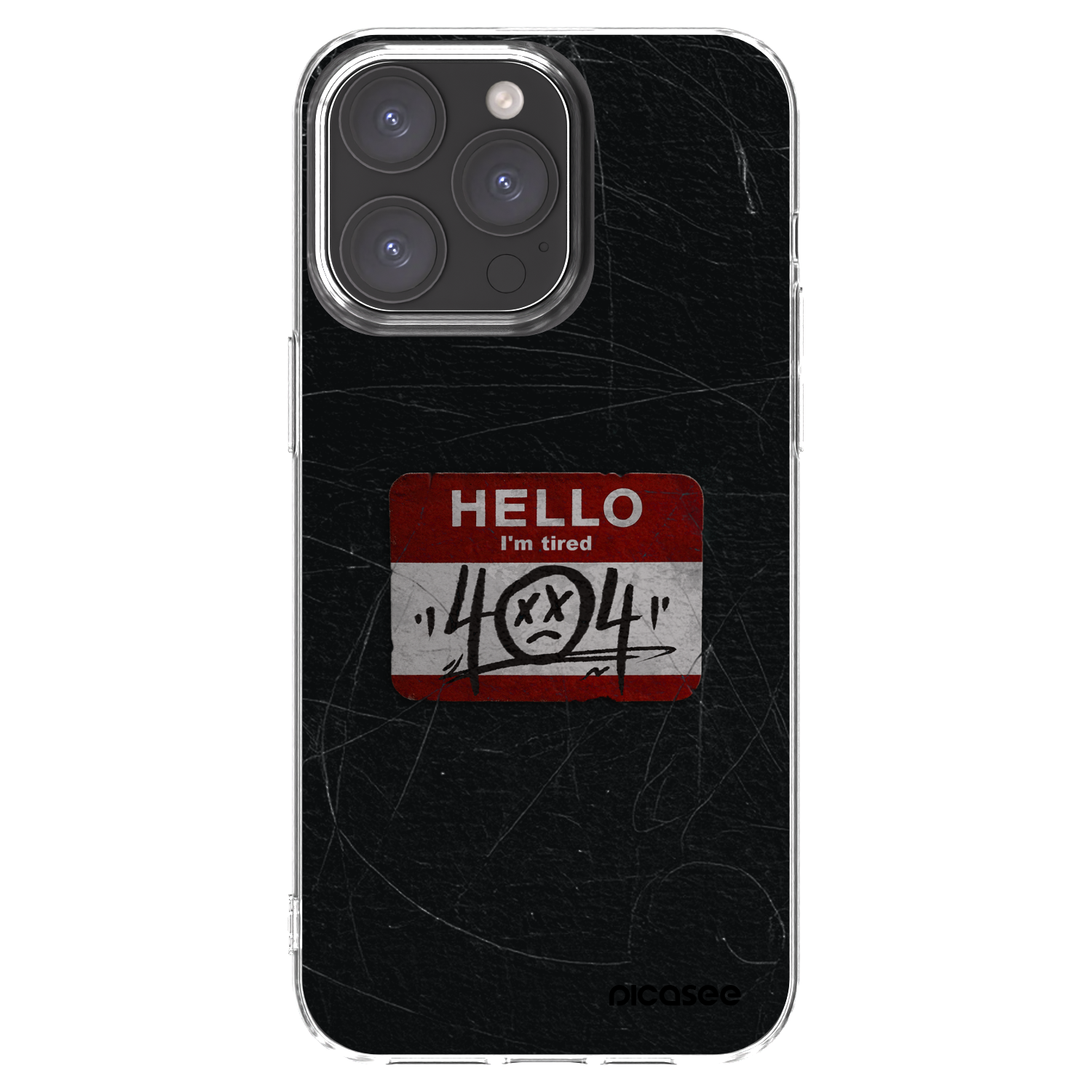 Picasee διαφανής θήκη σιλικόνης Apple iPhone 15 Pro Max - HELLO 404