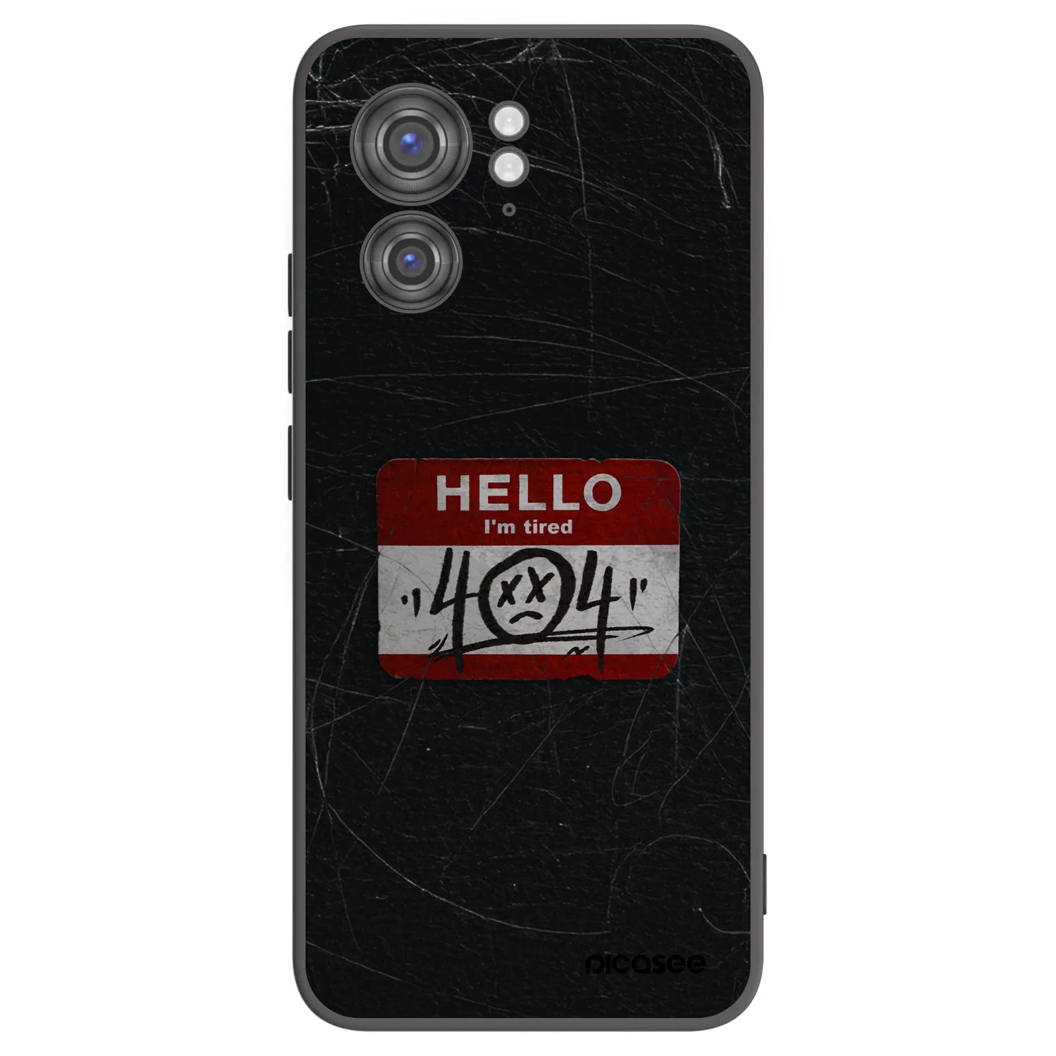 Picasee Μαύρη θήκη σιλικόνης για Motorola Edge 40 - HELLO 404