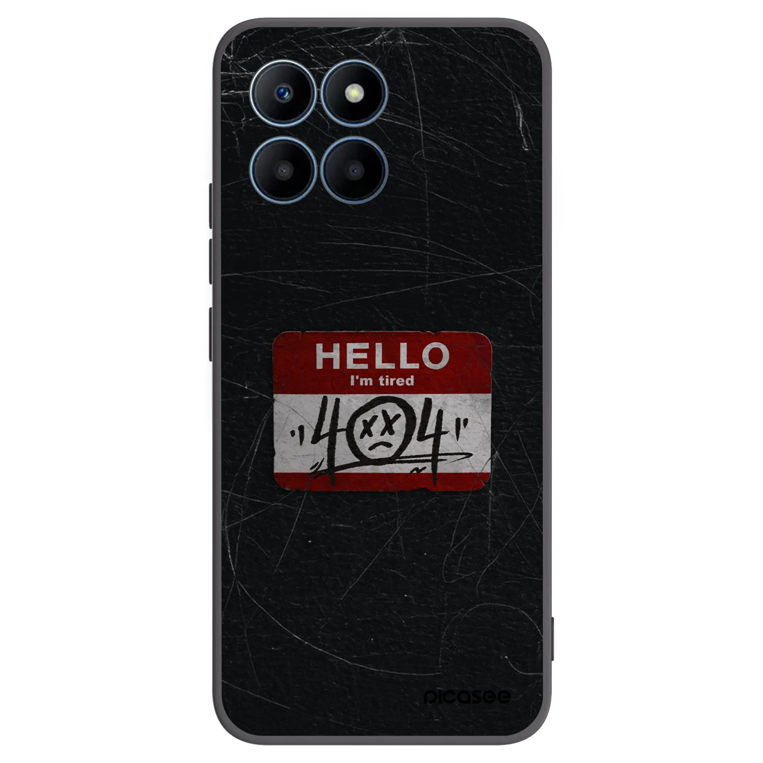 Picasee Μαύρη θήκη σιλικόνης για Honor 70 Lite - HELLO 404