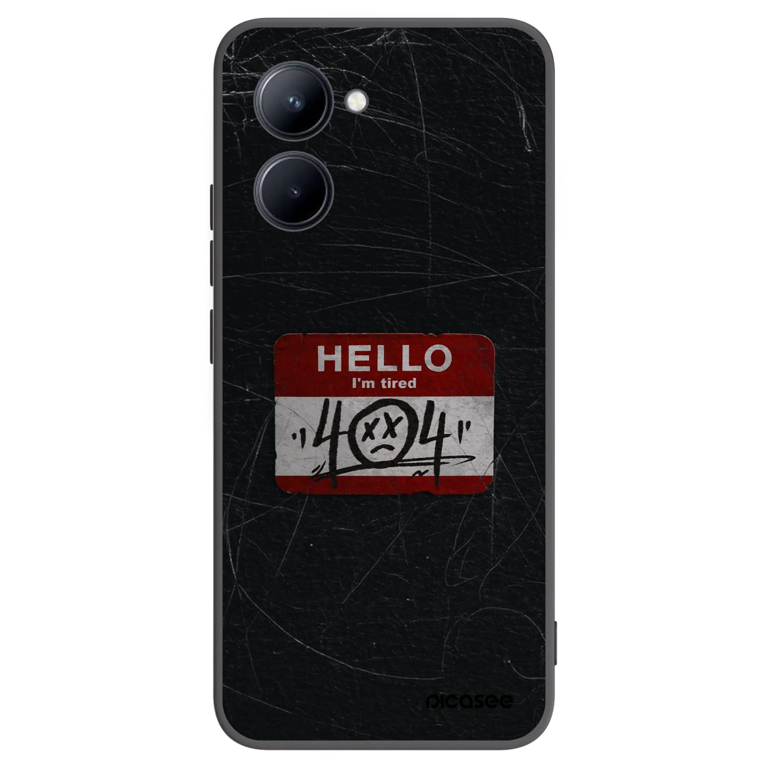 Picasee Μαύρη θήκη σιλικόνης για Realme C33 (2023) - HELLO 404