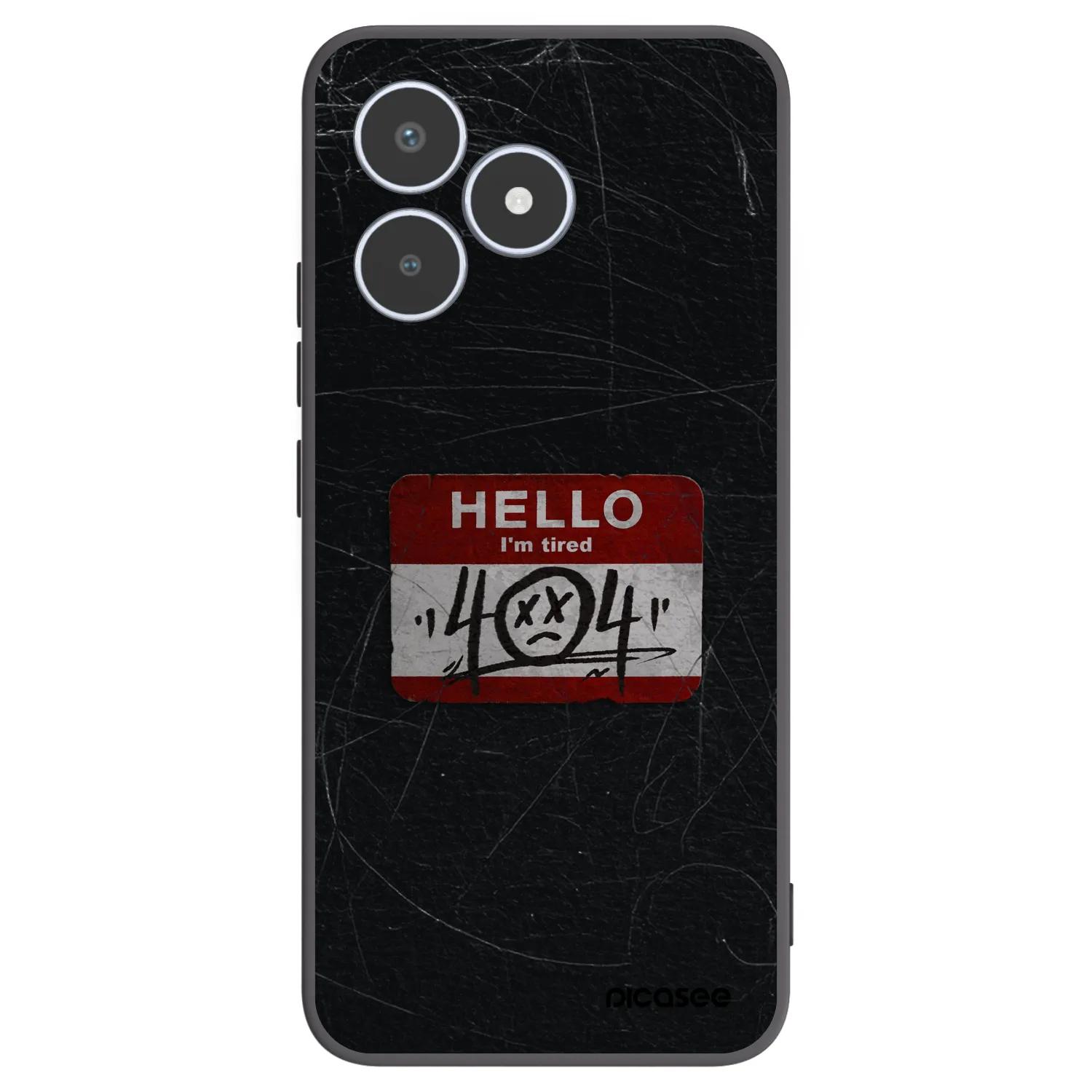 Picasee Μαύρη θήκη σιλικόνης για Realme C53 - HELLO 404