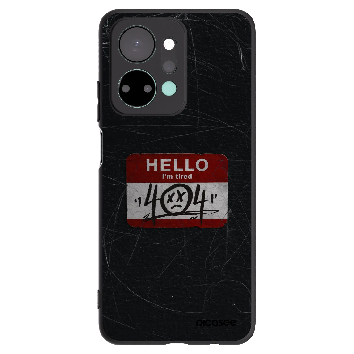 Picasee Μαύρη θήκη σιλικόνης για Honor X7a - HELLO 404