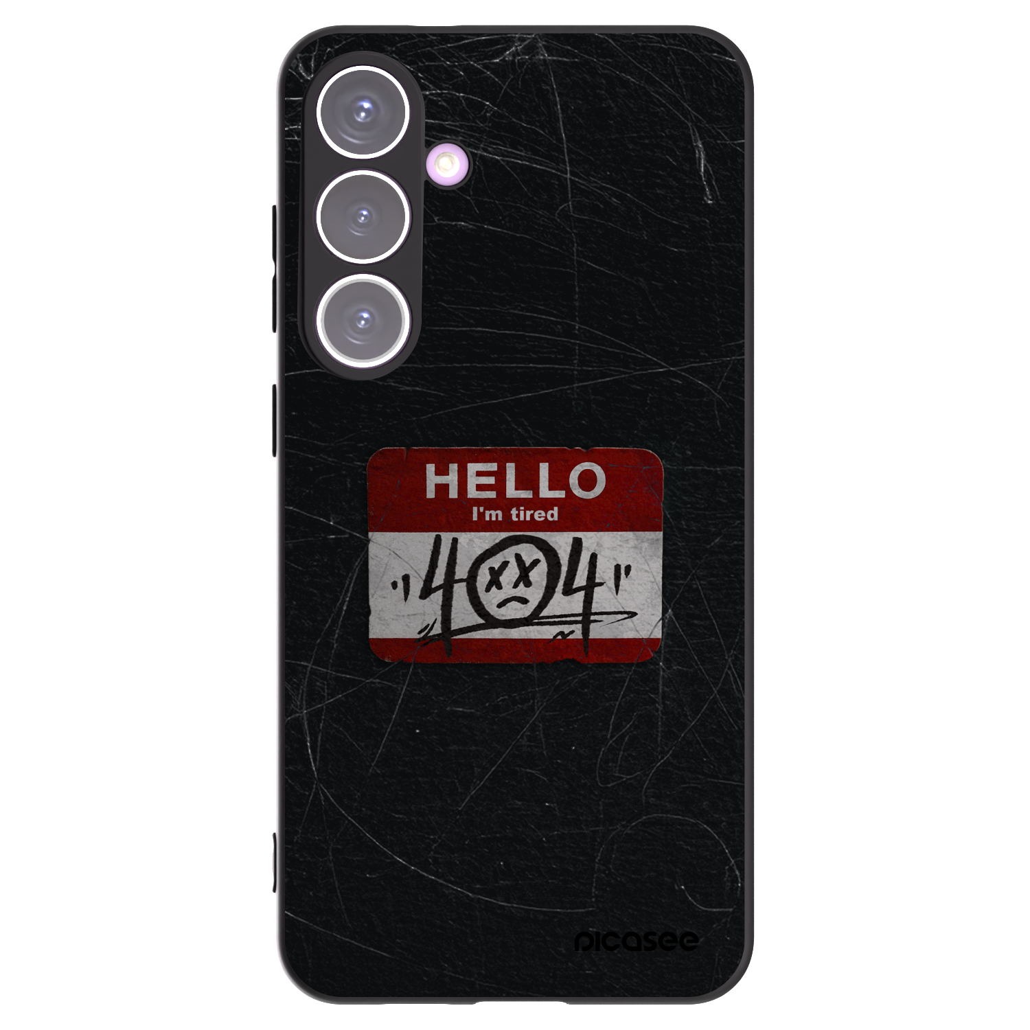 Picasee Μαύρη θήκη σιλικόνης για Samsung Galaxy S24+ S926B 5G - HELLO 404