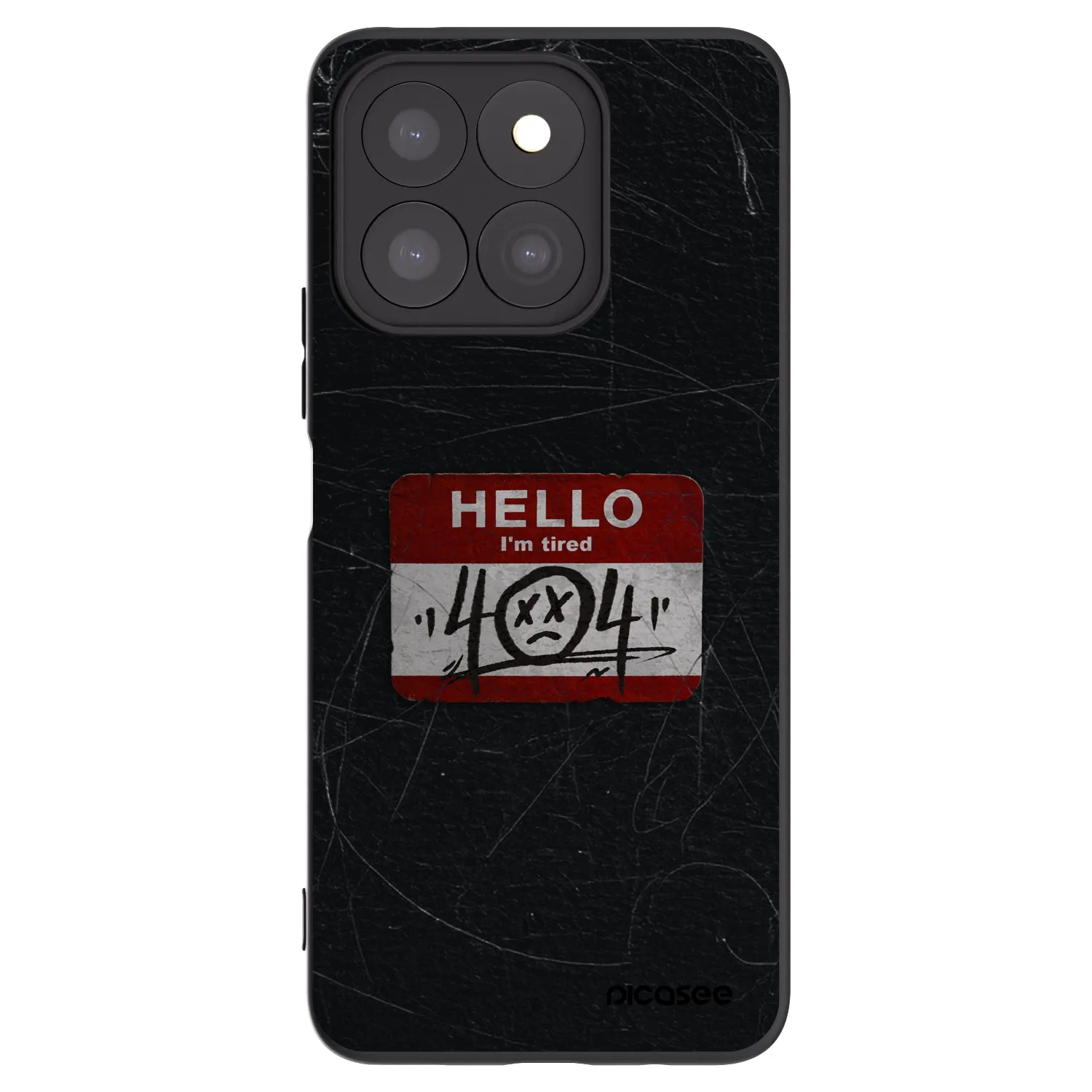 Picasee Μαύρη θήκη σιλικόνης για Honor X8b - HELLO 404