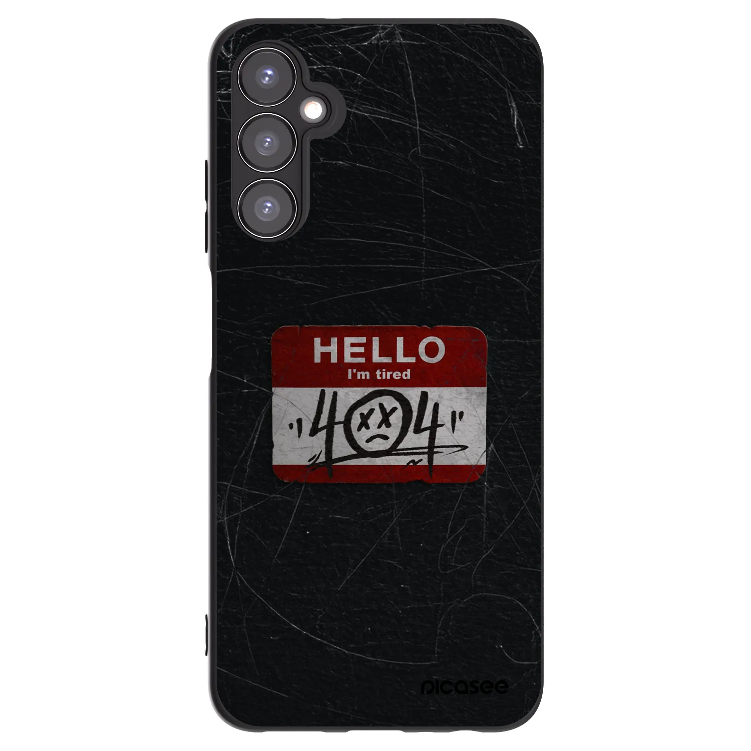 Picasee Μαύρη θήκη σιλικόνης για Samsung Galaxy A05s A057G - HELLO 404