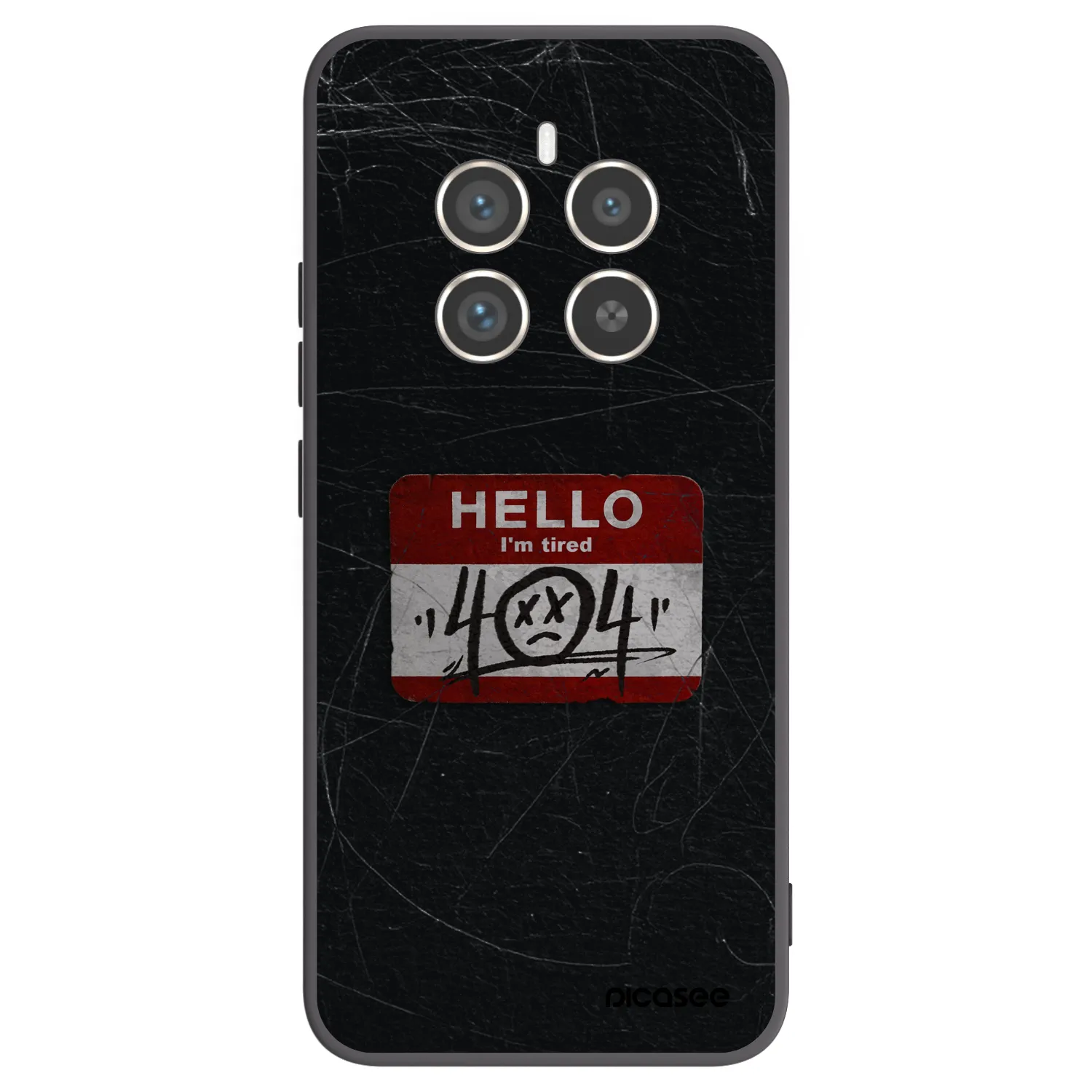 Picasee Μαύρη θήκη σιλικόνης για Realme 12 Pro 5G - HELLO 404