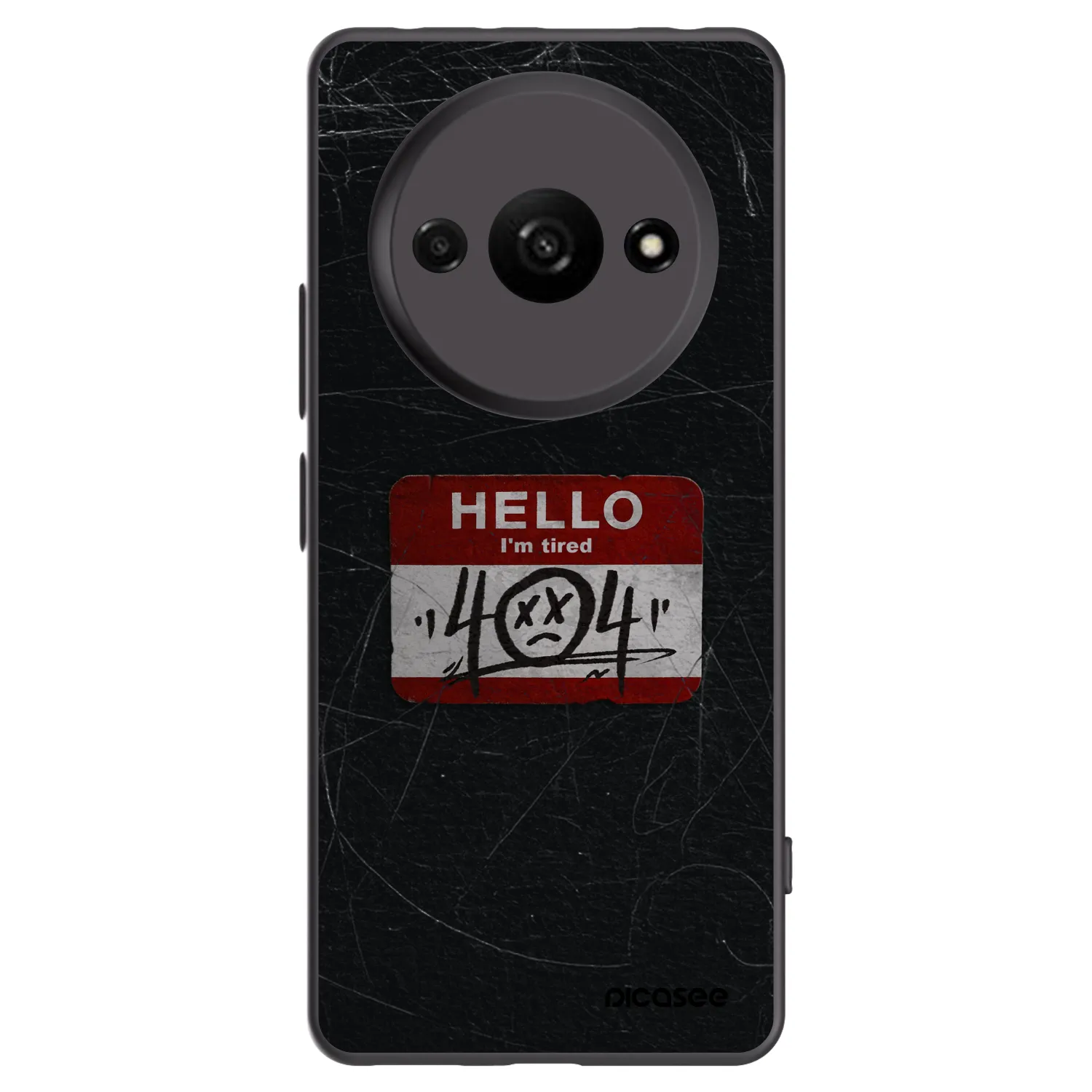 Picasee Μαύρη θήκη σιλικόνης για Xiaomi Redmi A3 - HELLO 404