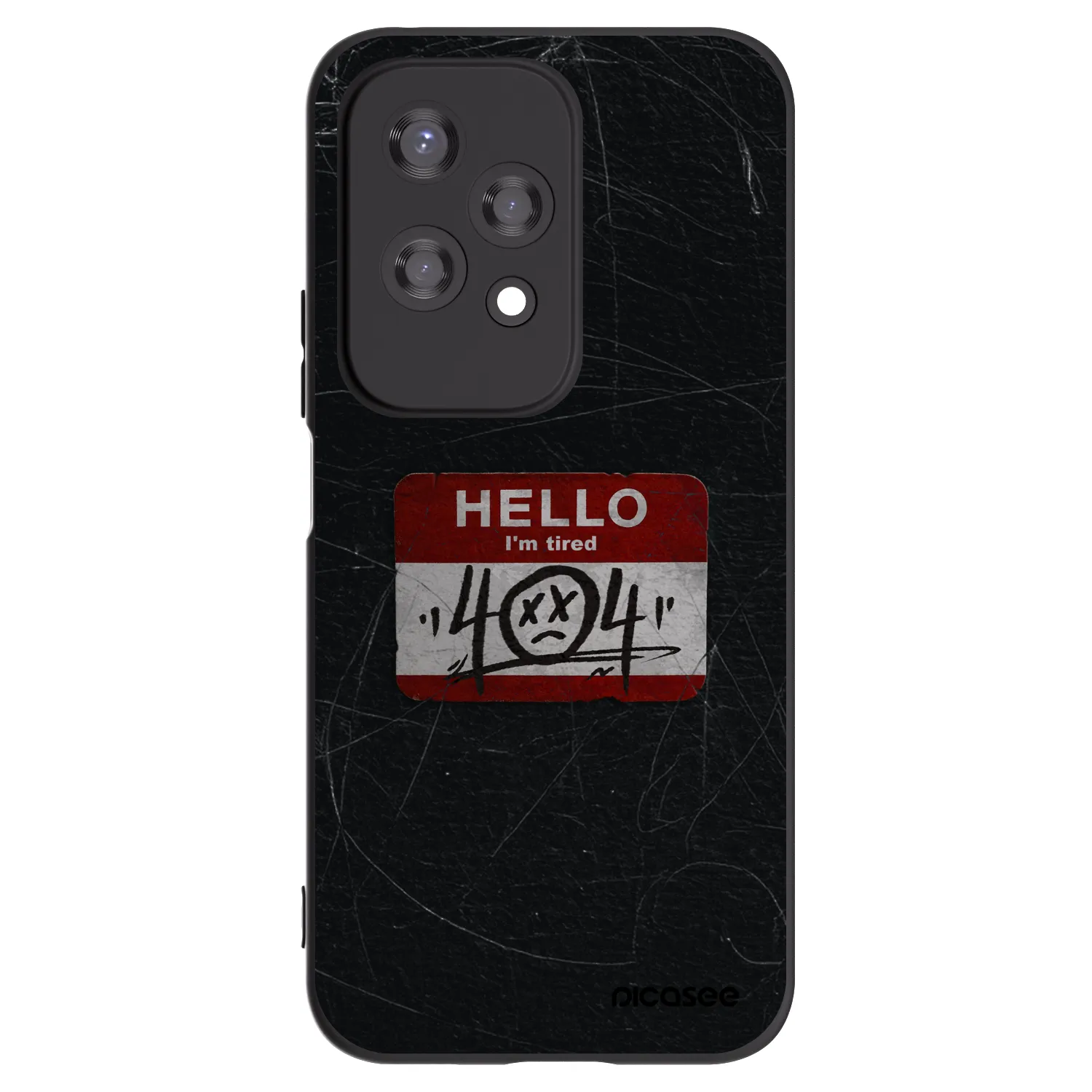 Picasee Μαύρη θήκη σιλικόνης για Honor 200 Lite - HELLO 404