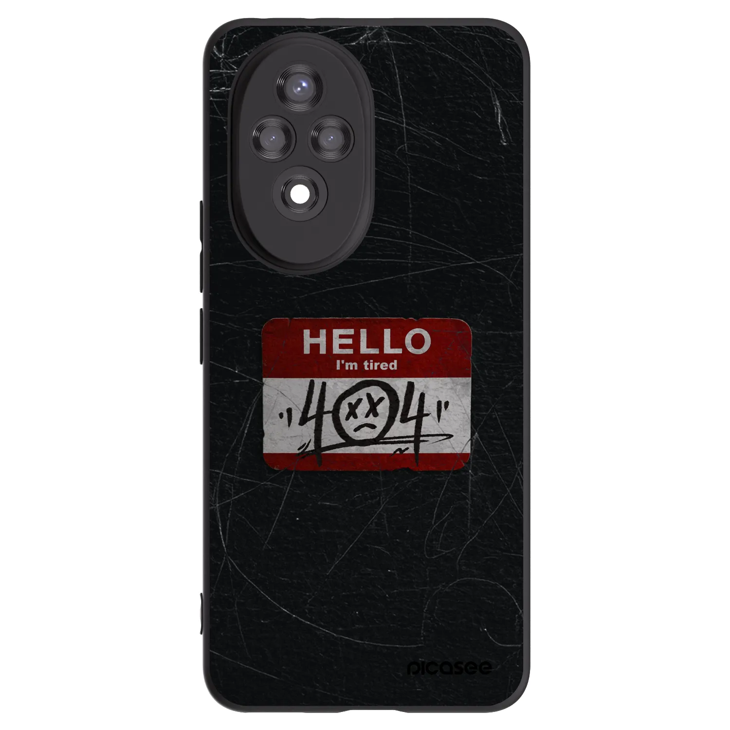 Picasee Μαύρη θήκη σιλικόνης για Honor 200 5G - HELLO 404