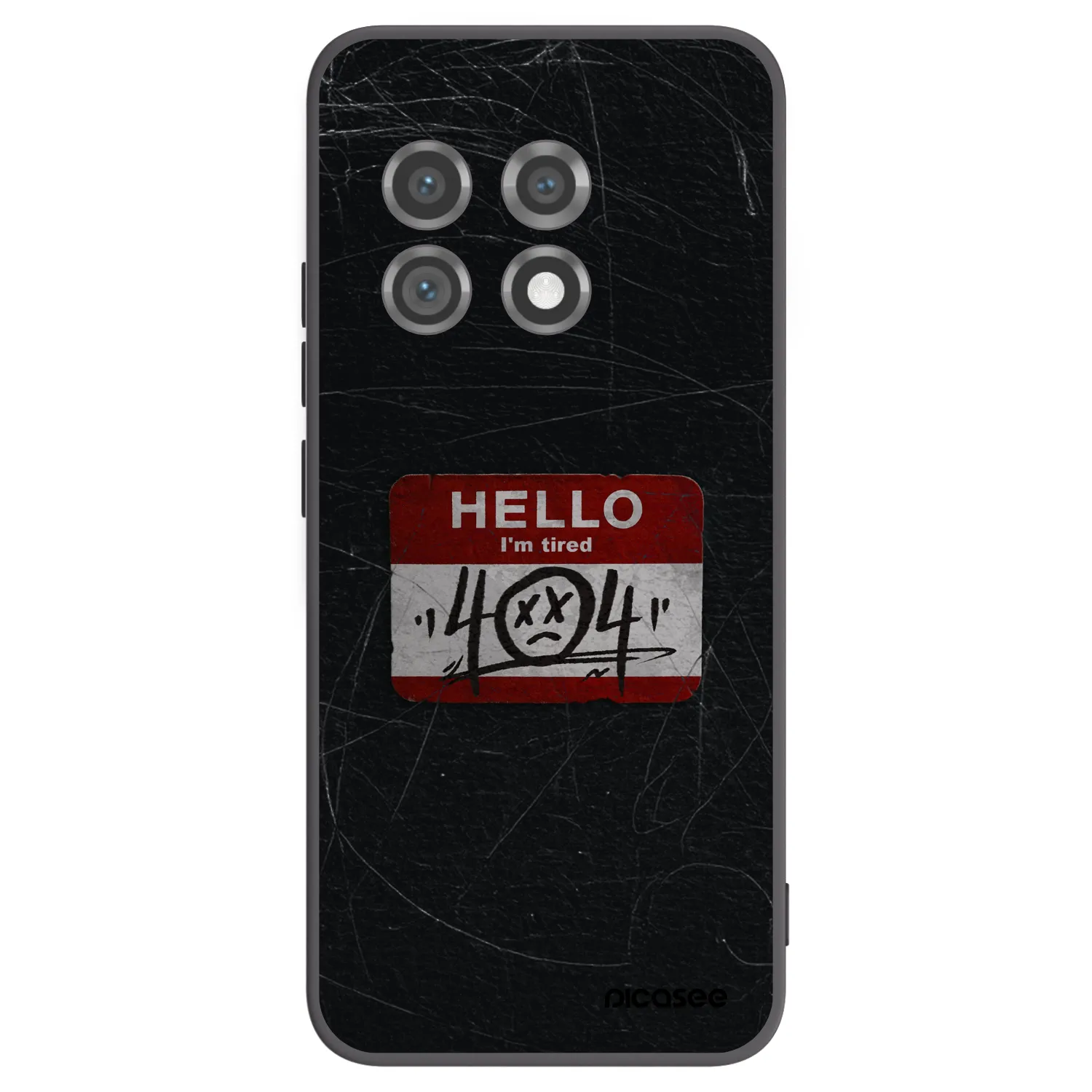 Picasee Μαύρη θήκη σιλικόνης για OnePlus 11 5G - HELLO 404