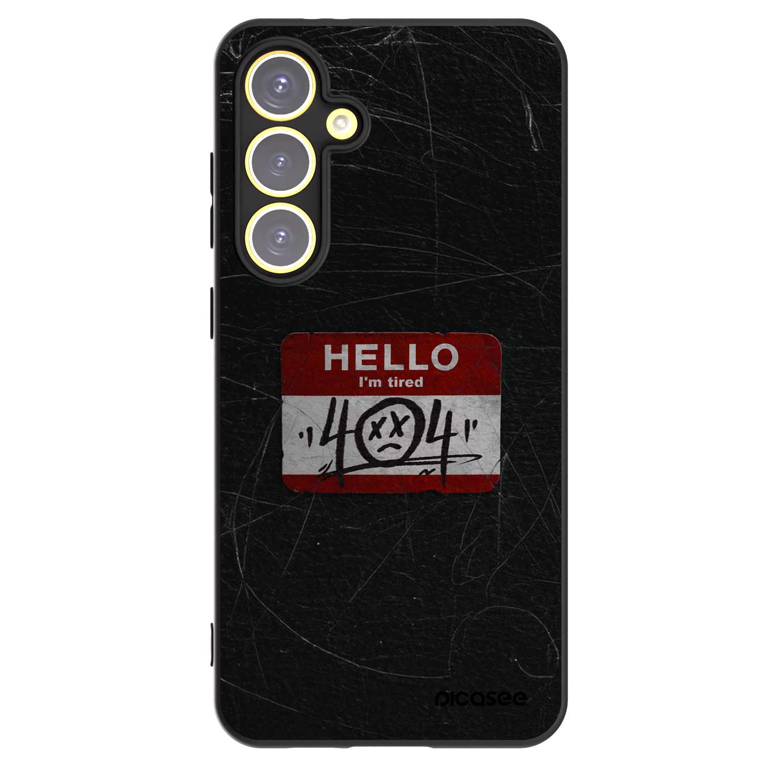 Picasee Μαύρη θήκη σιλικόνης για Samsung Galaxy S24 FE S721B - HELLO 404