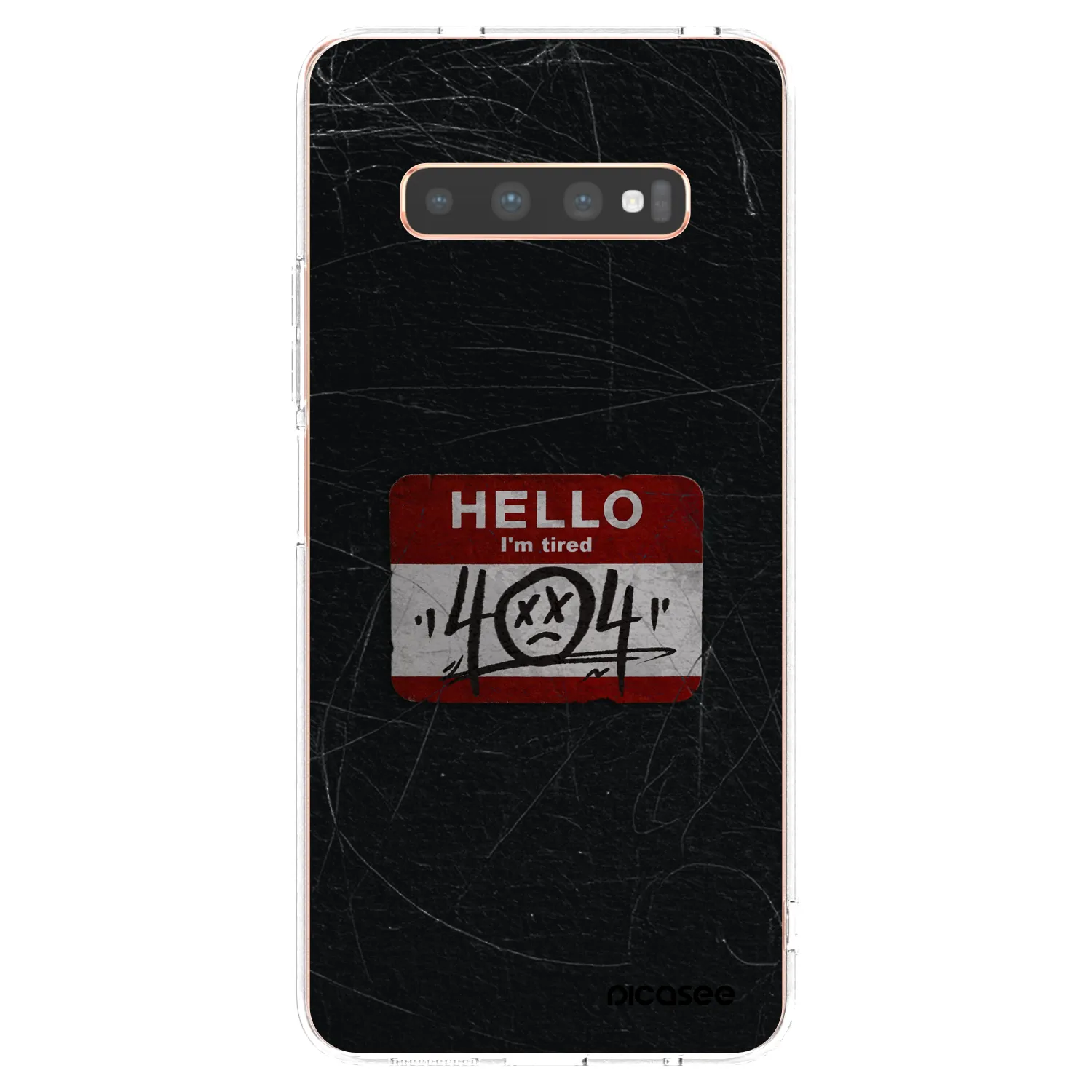 Picasee διαφανής θήκη σιλικόνης Samsung Galaxy S10 Plus G975 - HELLO 404