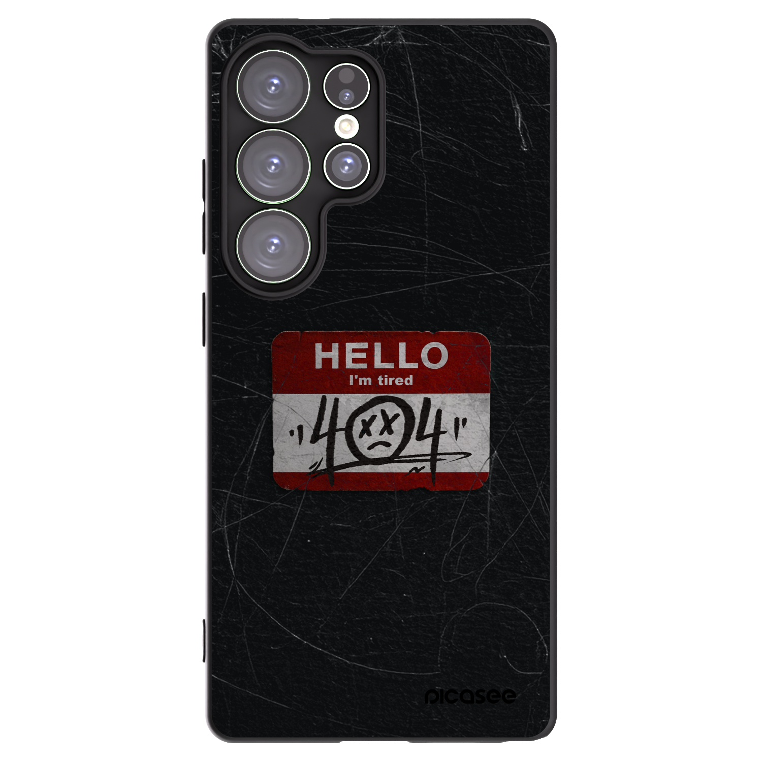 Picasee Μαύρη θήκη σιλικόνης για Samsung Galaxy S25 Ultra 5G - HELLO 404