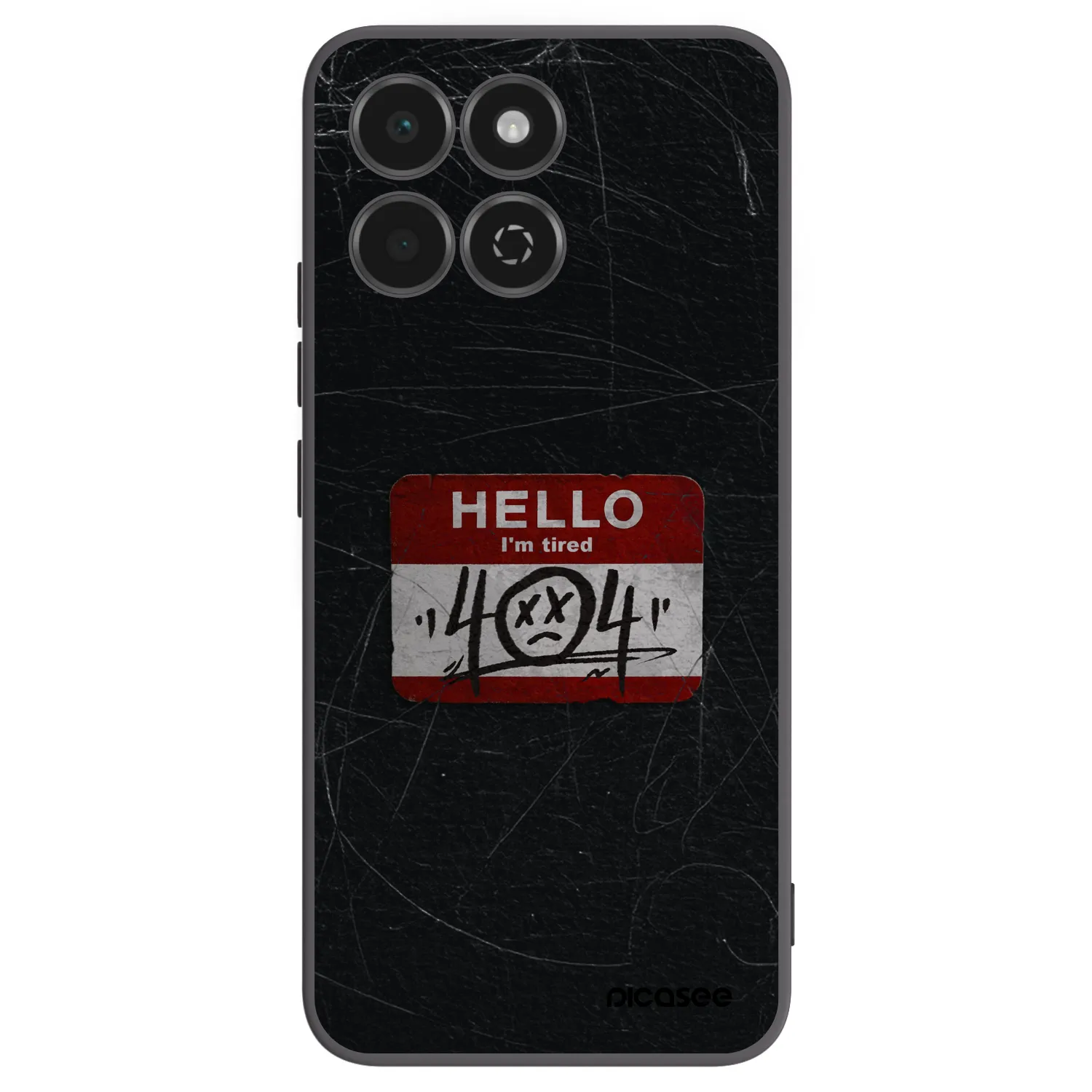Picasee Μαύρη θήκη σιλικόνης για Honor 200 Smart 5G - HELLO 404
