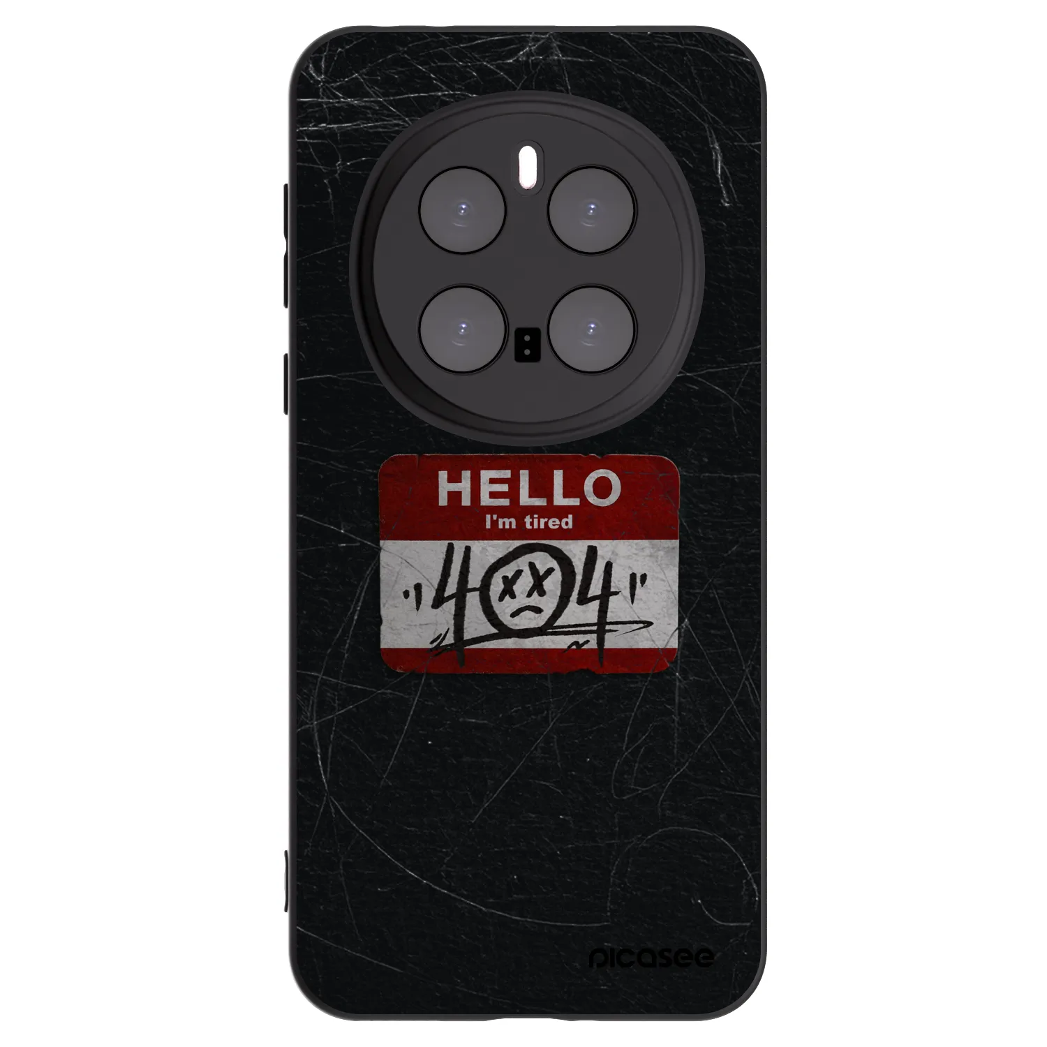 Picasee Μαύρη θήκη σιλικόνης για Honor Magic7 Pro 5G - HELLO 404