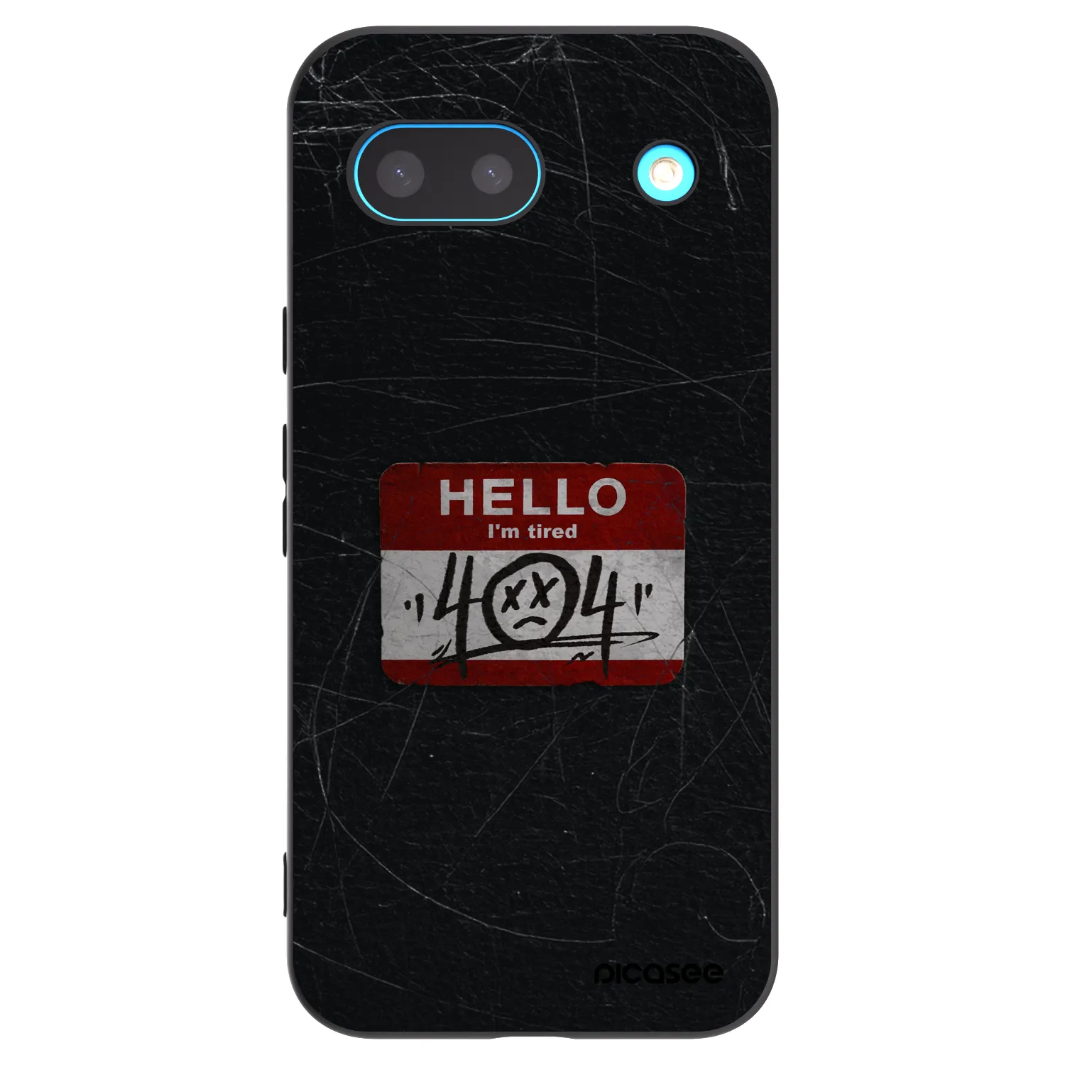 Picasee Μαύρη θήκη σιλικόνης για Google Pixel 8a - HELLO 404