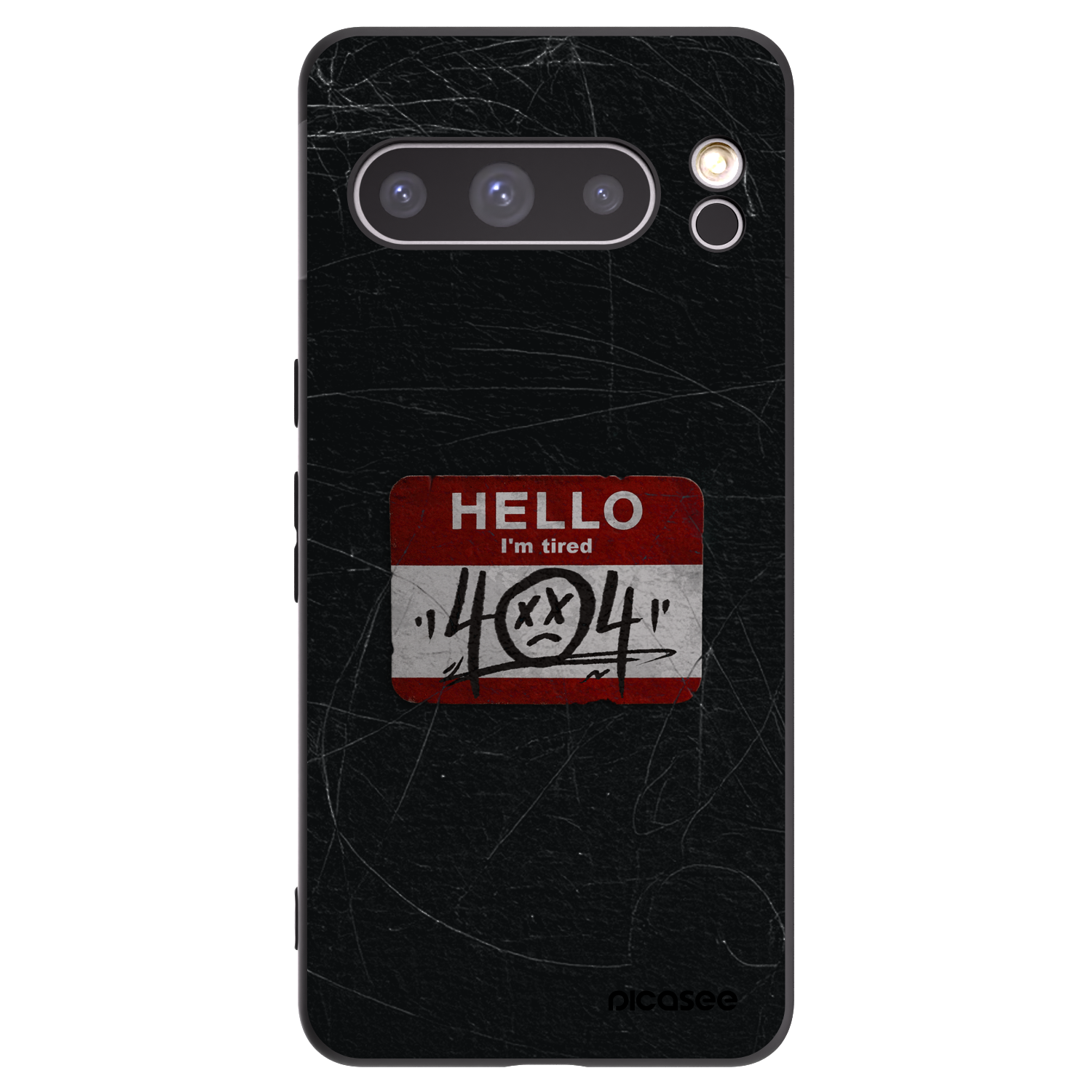 Picasee Μαύρη θήκη σιλικόνης για Google Pixel 8 Pro - HELLO 404