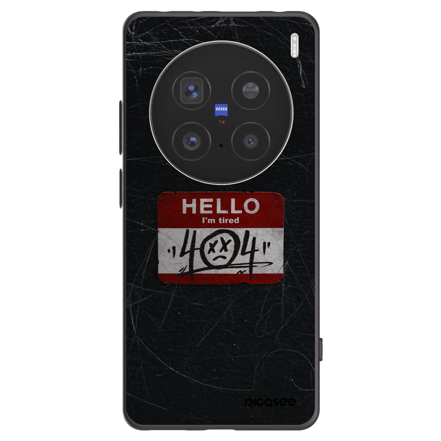 Picasee Μαύρη θήκη σιλικόνης για Vivo X200 Pro - HELLO 404