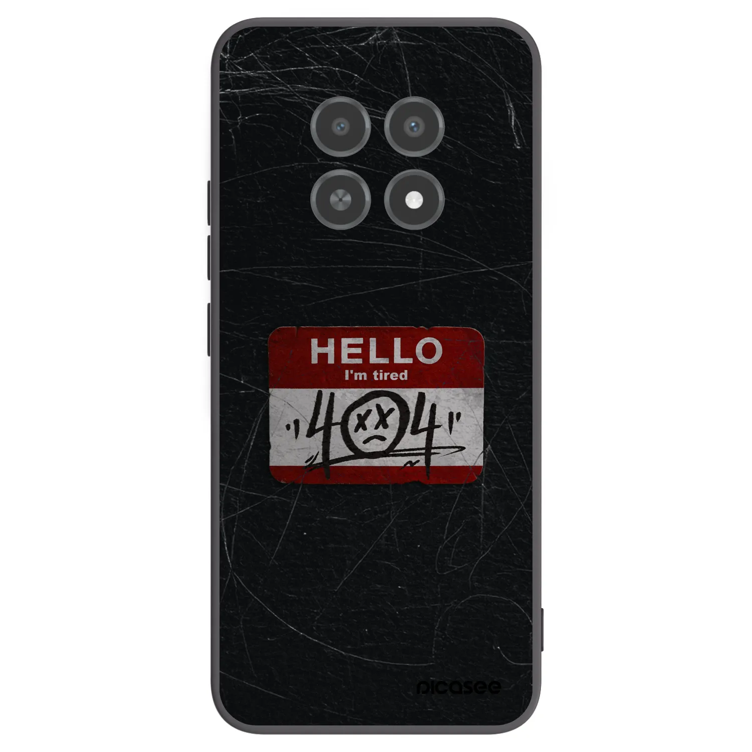 Picasee Μαύρη θήκη σιλικόνης για Realme 12X - HELLO 404