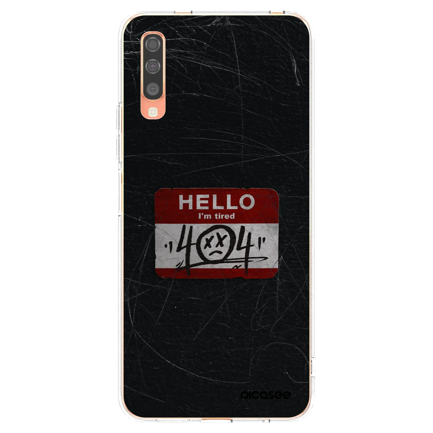 Picasee διαφανής θήκη σιλικόνης Samsung Galaxy A70 A705F - HELLO 404