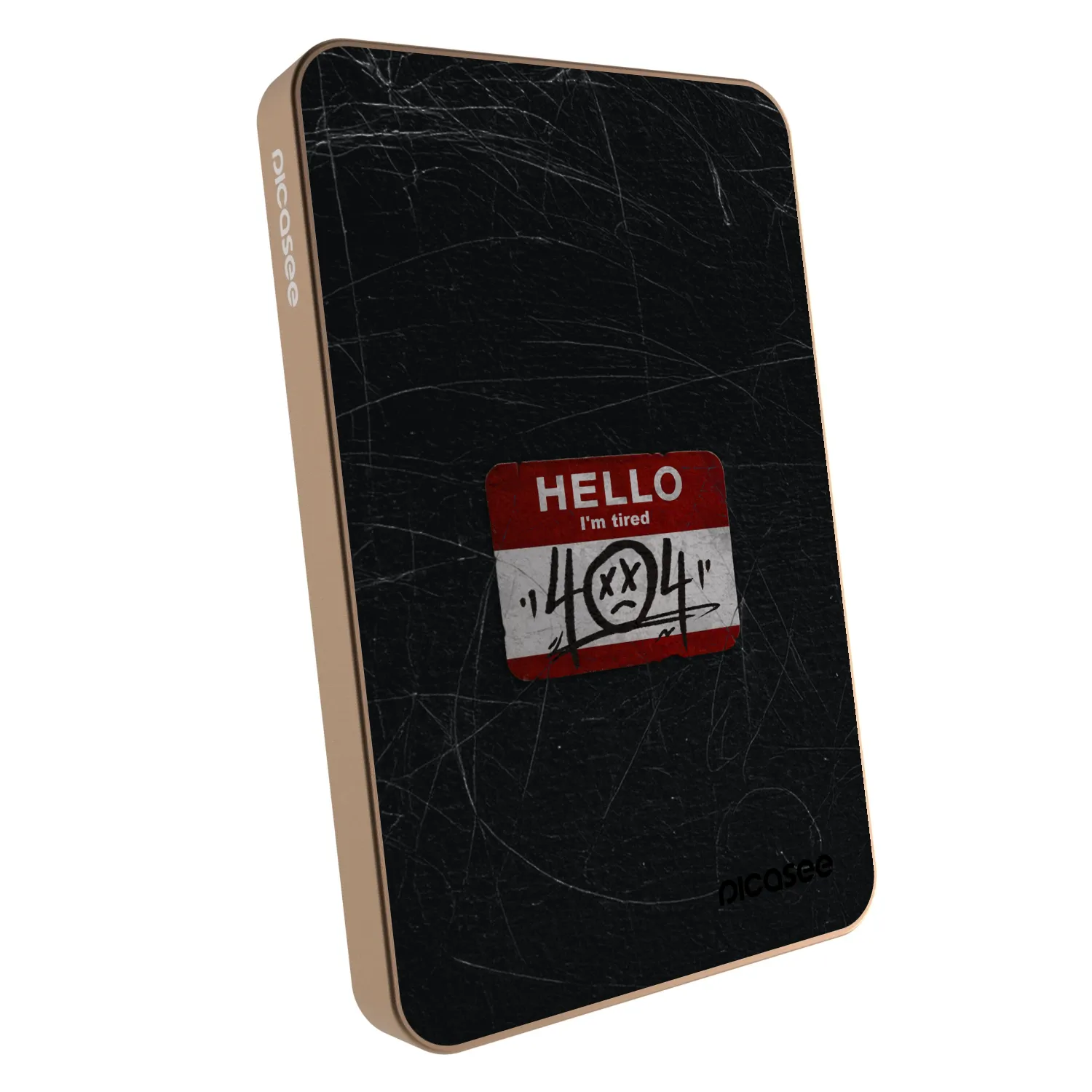 Picasee Powerbank με MagSafe 5 000 mAh Χρυσαφένιος - HELLO 404