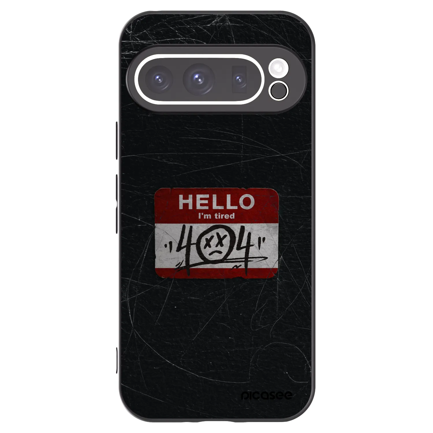 Picasee Μαύρη θήκη σιλικόνης για Google Pixel 9 Pro XL - HELLO 404