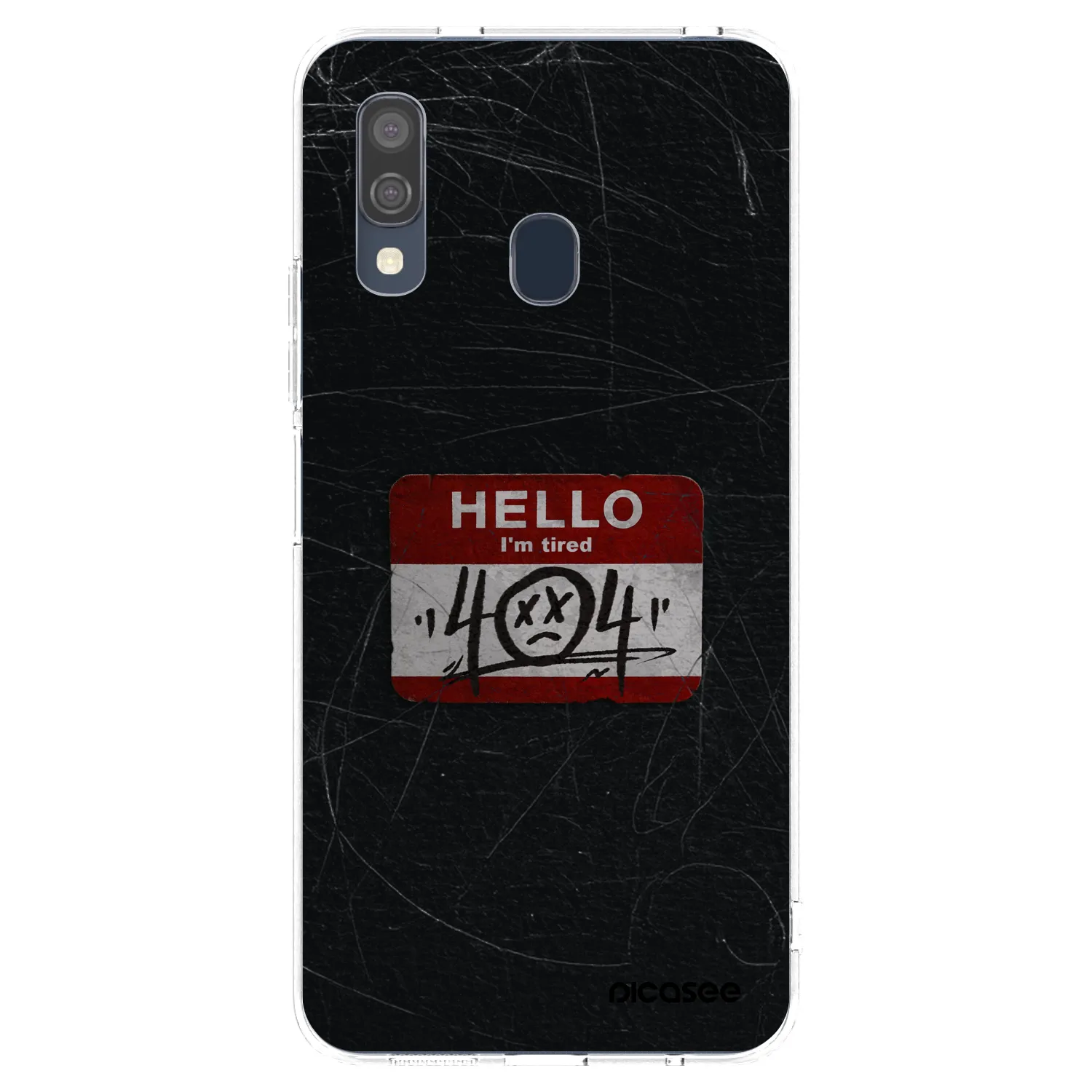 Picasee διαφανής θήκη σιλικόνης Samsung Galaxy A40 A405F - HELLO 404