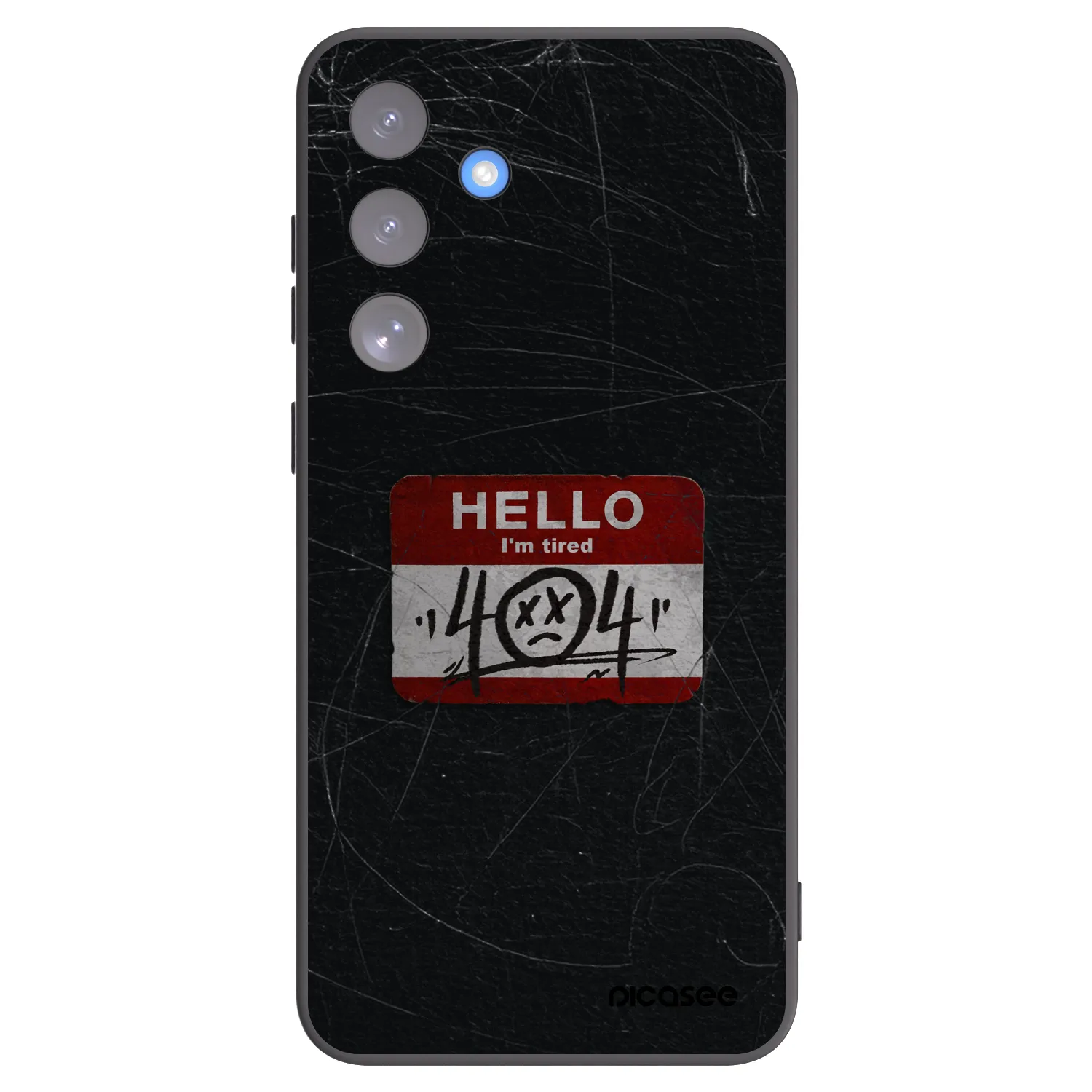 Picasee Μαύρη θήκη σιλικόνης για Samsung Galaxy S25 FE 5G - HELLO 404