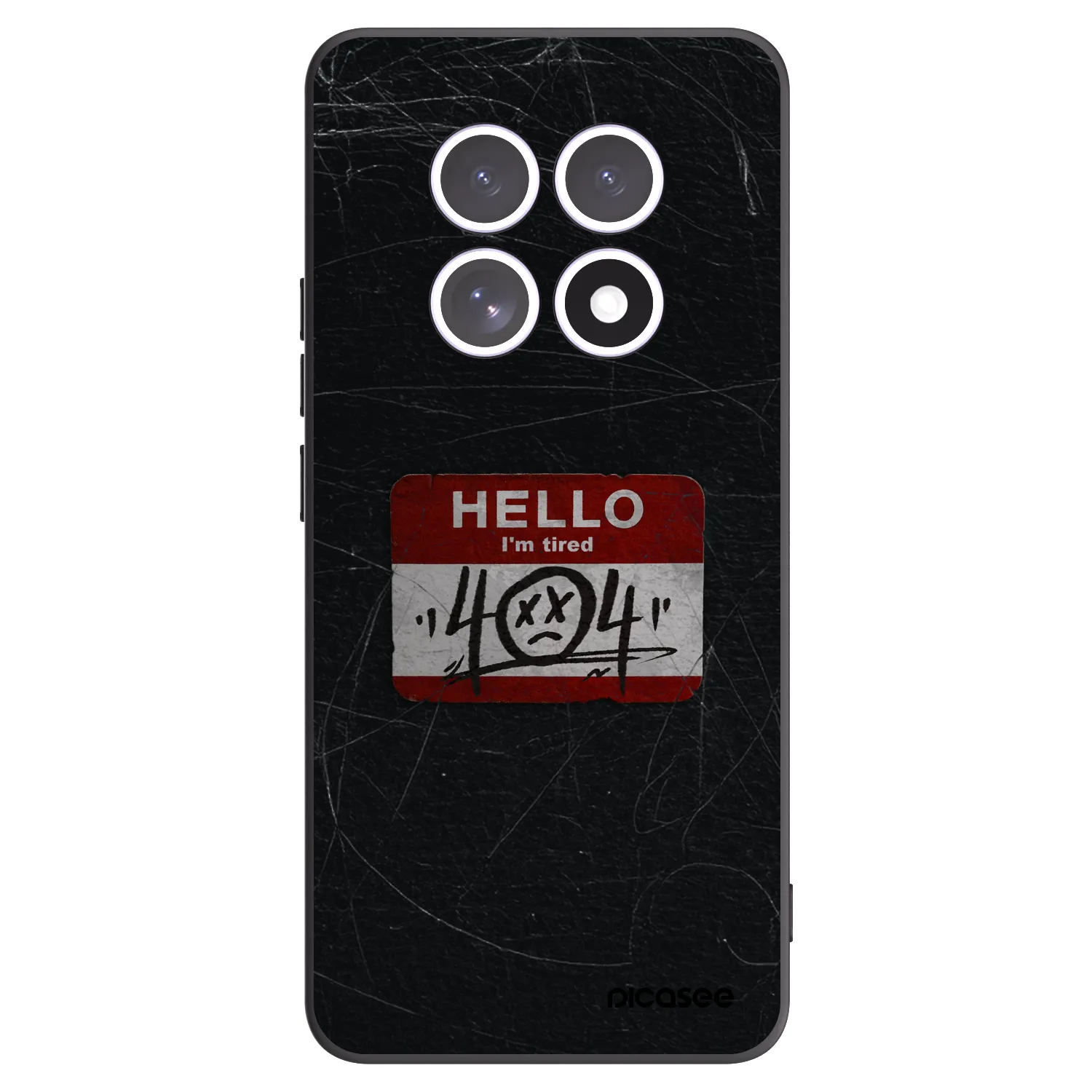 Picasee Μαύρη θήκη σιλικόνης για Xiaomi Redmi Note 15 - HELLO 404