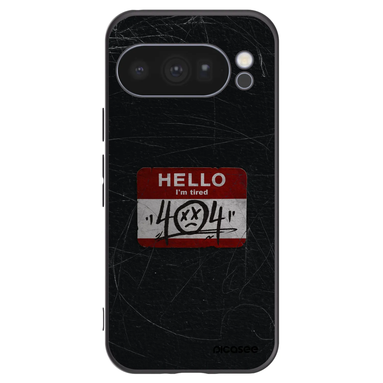 Picasee Μαύρη θήκη σιλικόνης για Google Pixel 10 Pro - HELLO 404