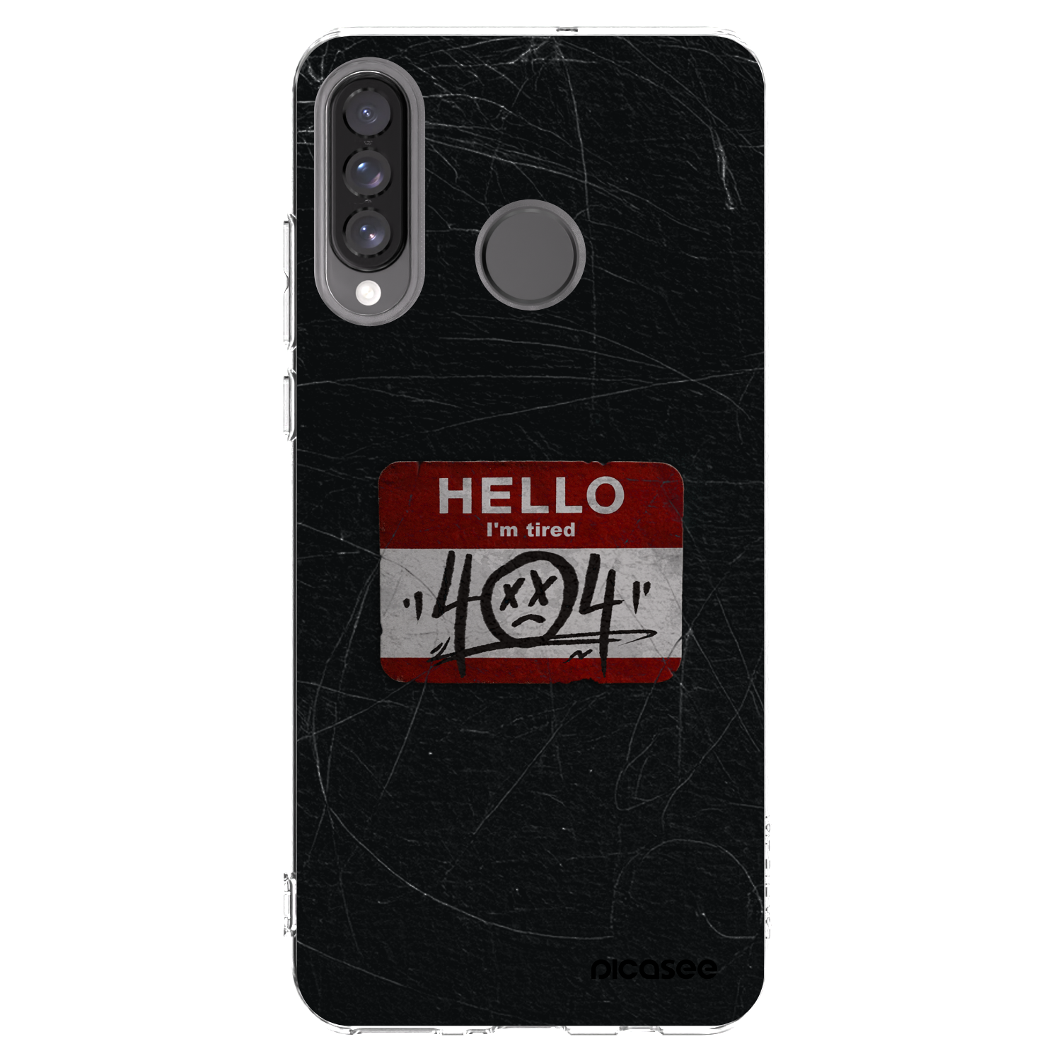 Picasee διαφανής θήκη σιλικόνης Huawei P30 Lite - HELLO 404