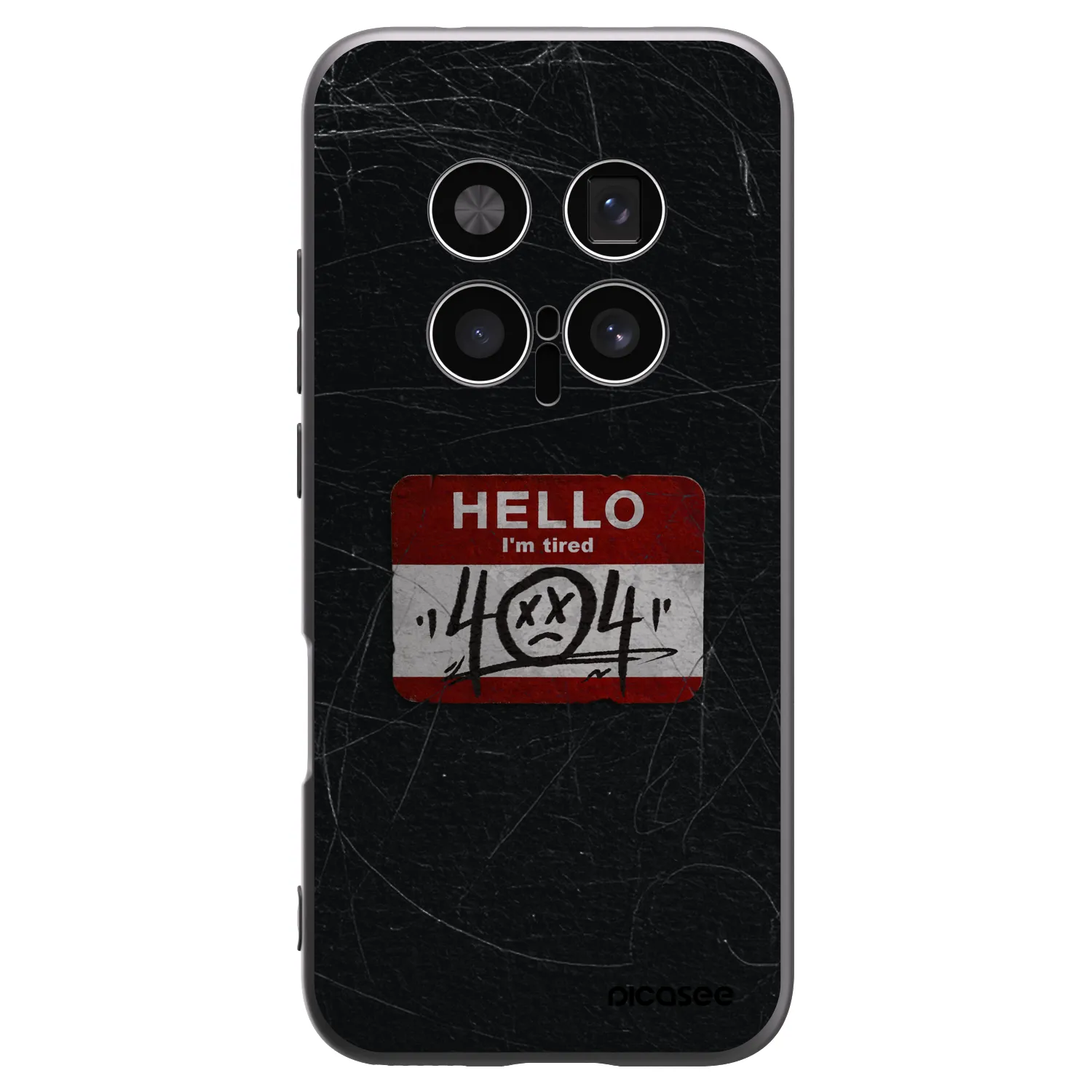 Picasee Μαύρη θήκη σιλικόνης για Honor Magic8 Pro 5G - HELLO 404