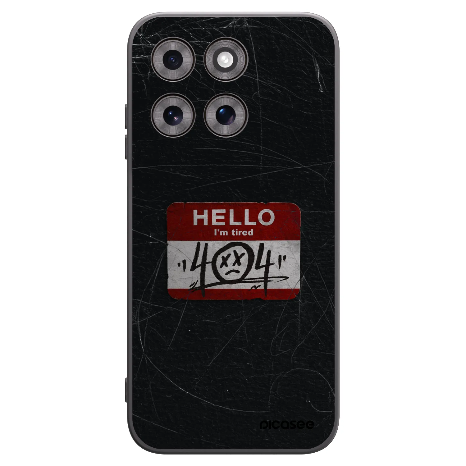 Picasee Μαύρη θήκη σιλικόνης για Motorola Moto G77 - HELLO 404