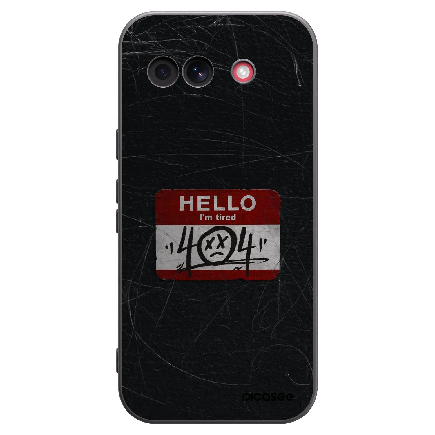 Picasee Μαύρη θήκη σιλικόνης για Google Pixel 10a - HELLO 404