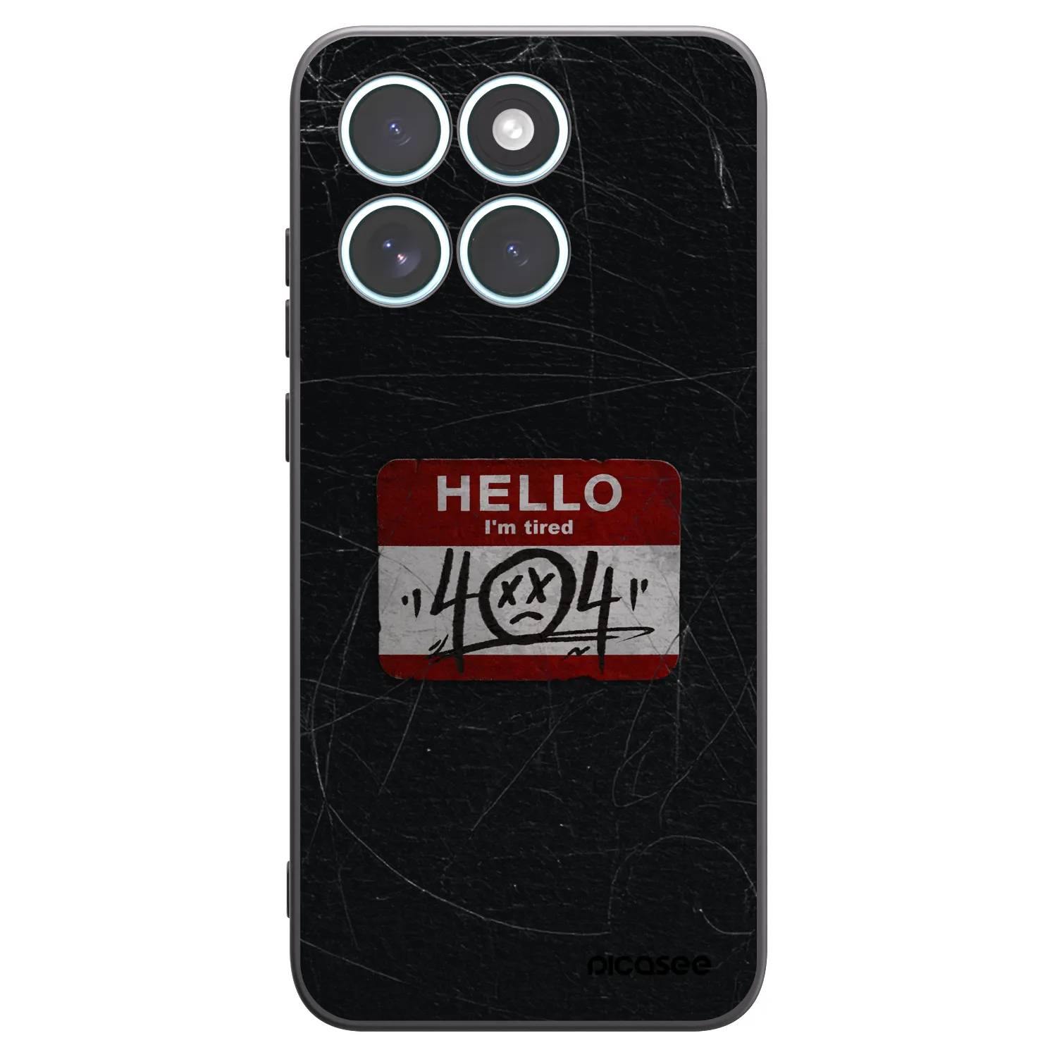 Picasee Μαύρη θήκη σιλικόνης για Motorola Edge 70 Fusion - HELLO 404