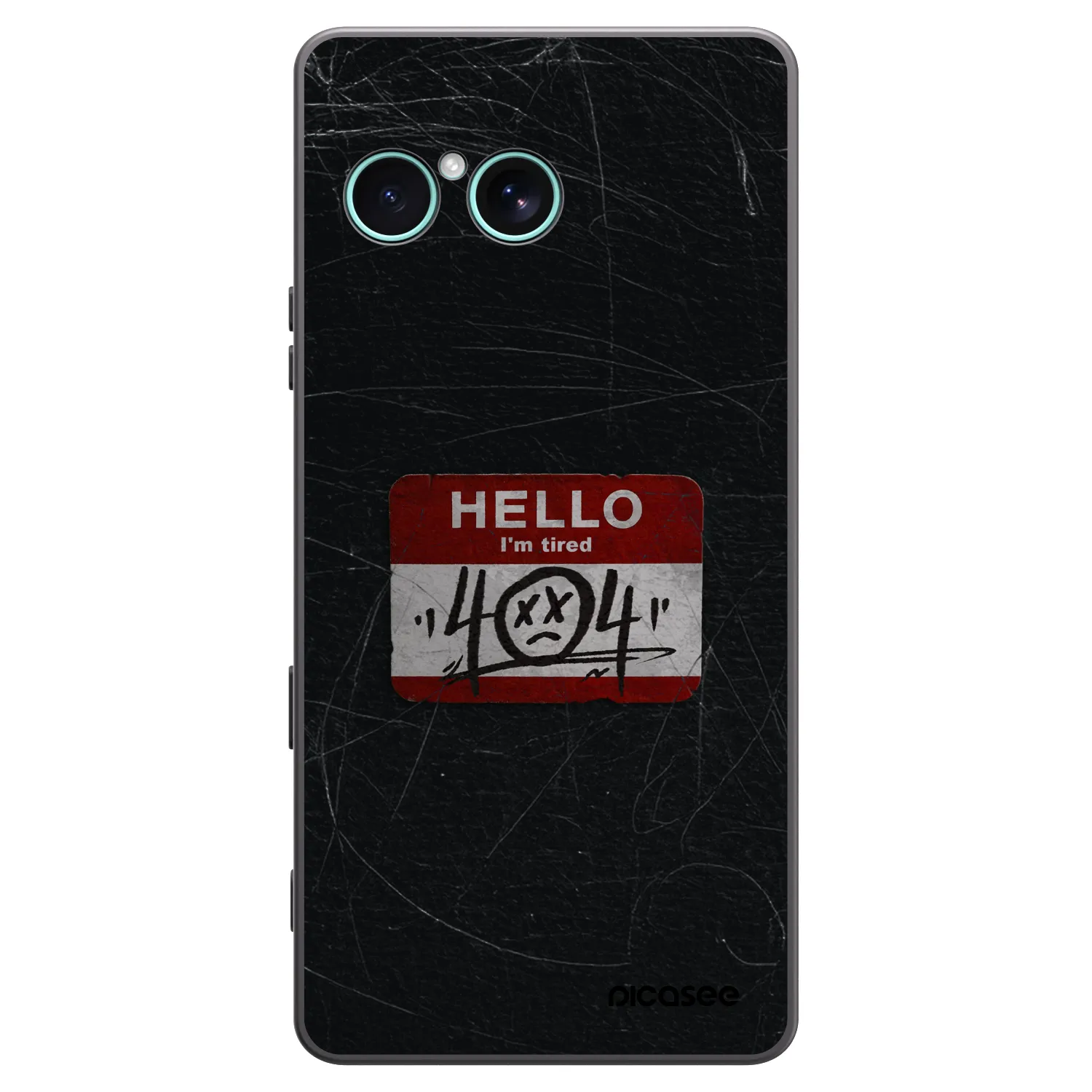 Picasee Μαύρη θήκη σιλικόνης για Sony Xperia 10 VII - HELLO 404
