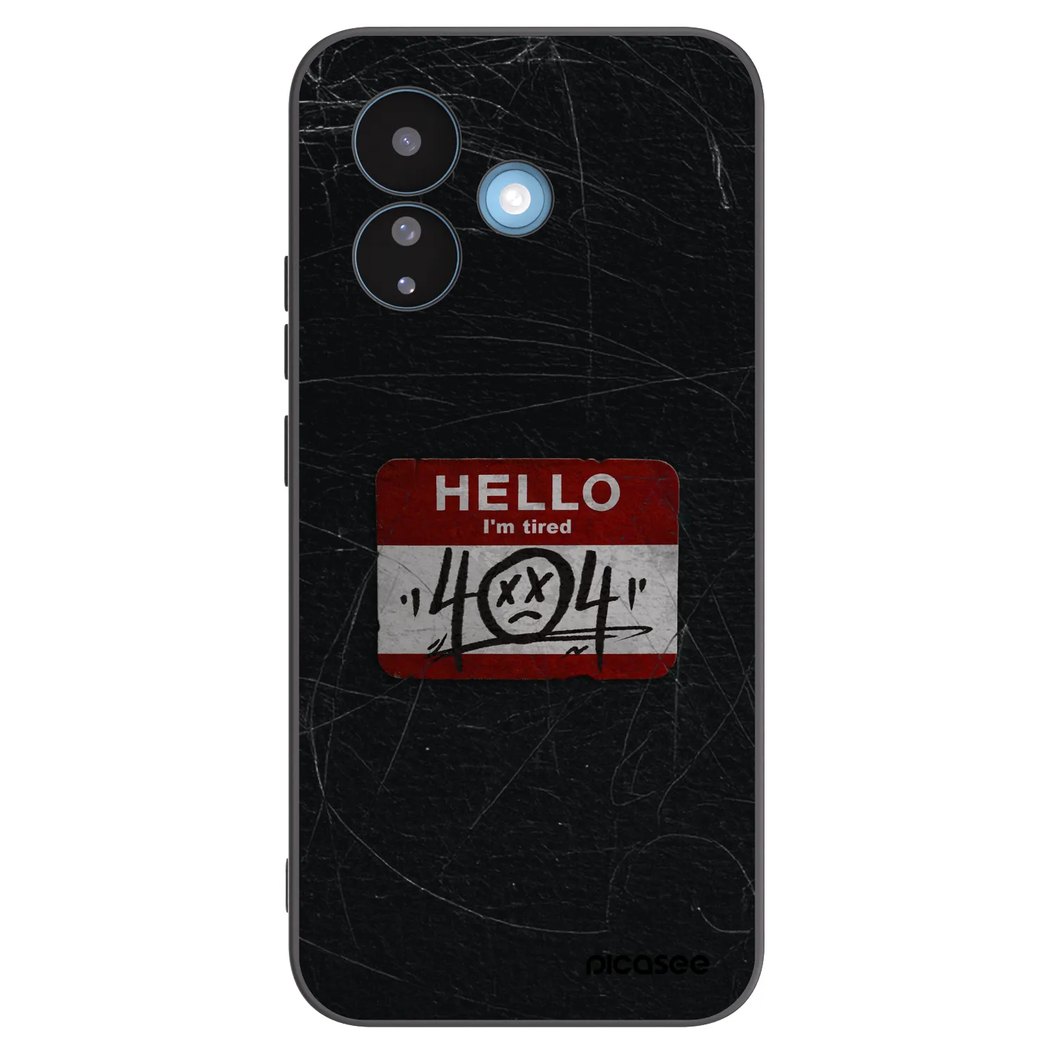 Picasee Μαύρη θήκη σιλικόνης για Xiaomi Redmi Note 17 Pro 5G - HELLO 404