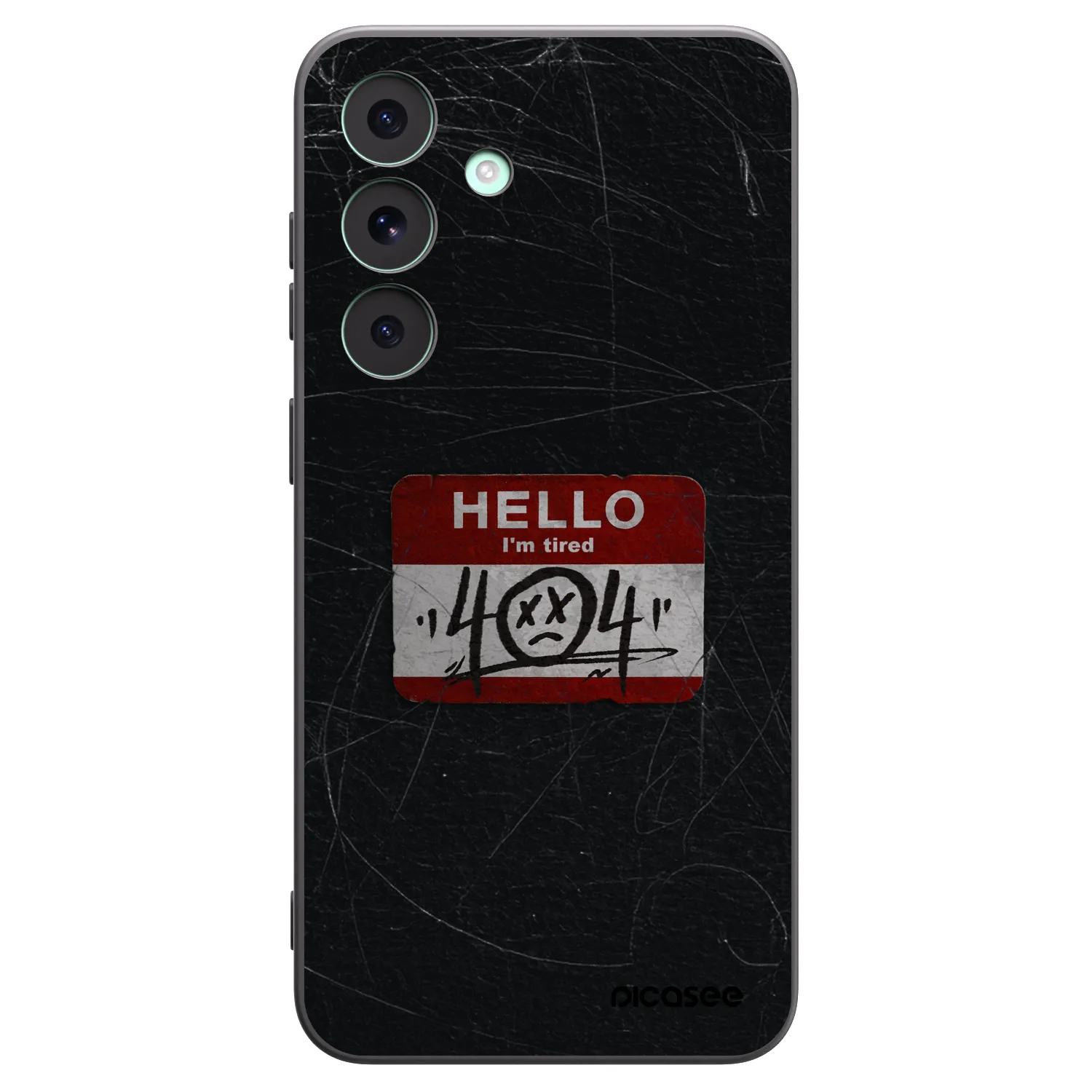 Picasee Μαύρη θήκη σιλικόνης για Samsung Galaxy S26 FE - HELLO 404