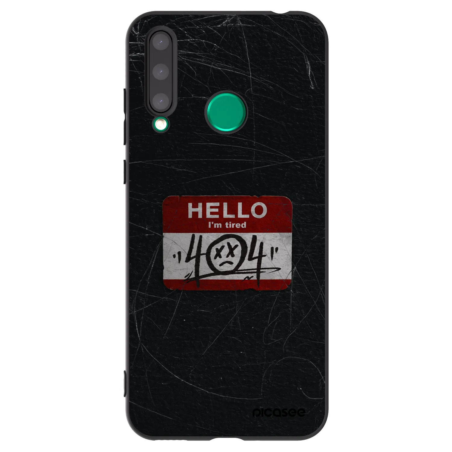 Picasee Μαύρη θήκη σιλικόνης για Honor 20 Lite - HELLO 404