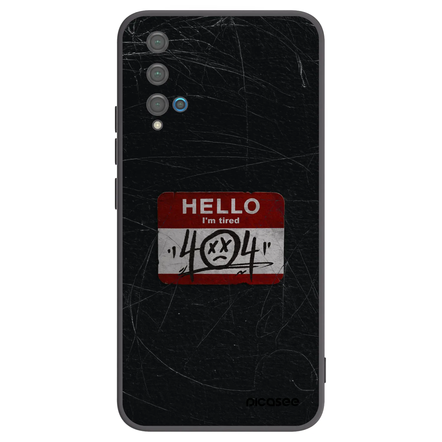 Picasee Μαύρη θήκη σιλικόνης για Huawei Nova 5T - HELLO 404