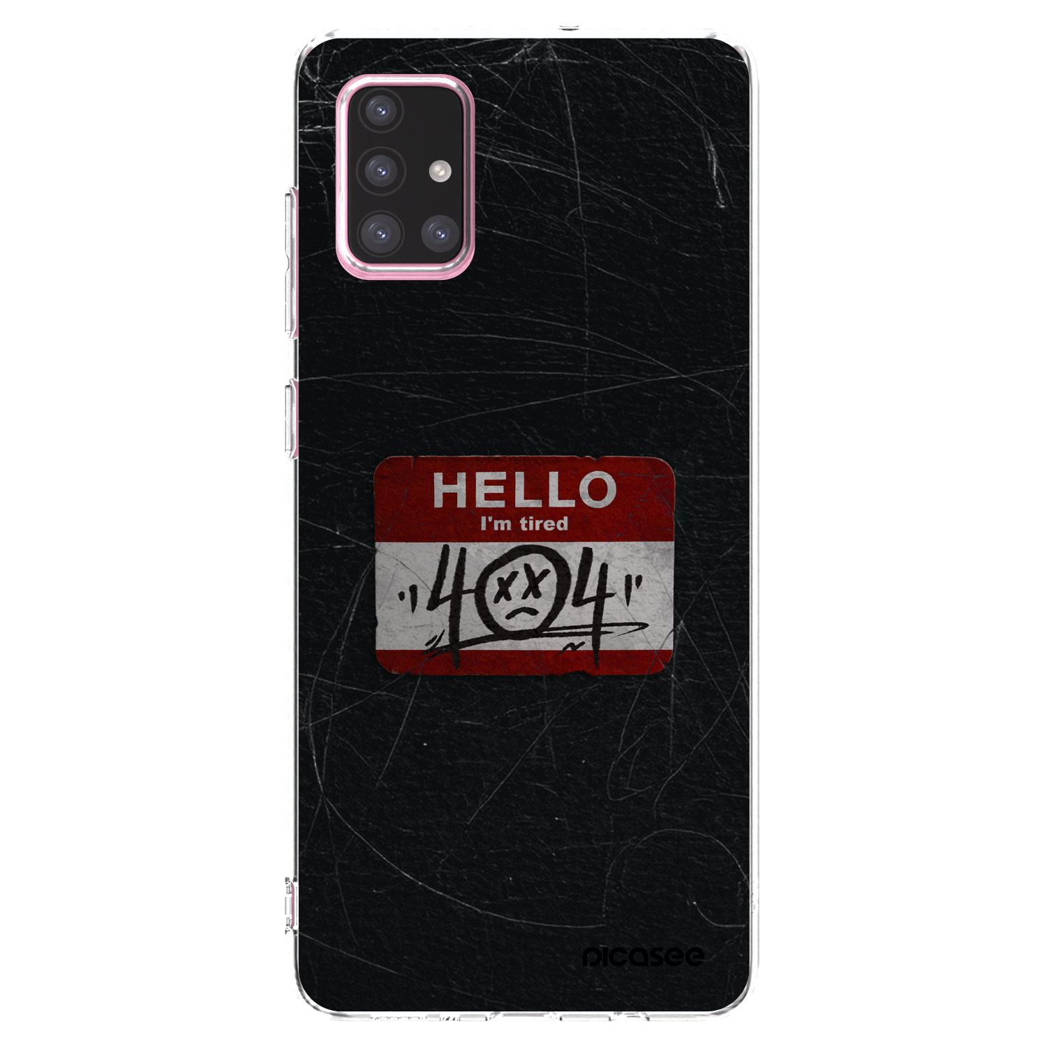 Picasee διαφανής θήκη σιλικόνης Samsung Galaxy A71 A715F - HELLO 404
