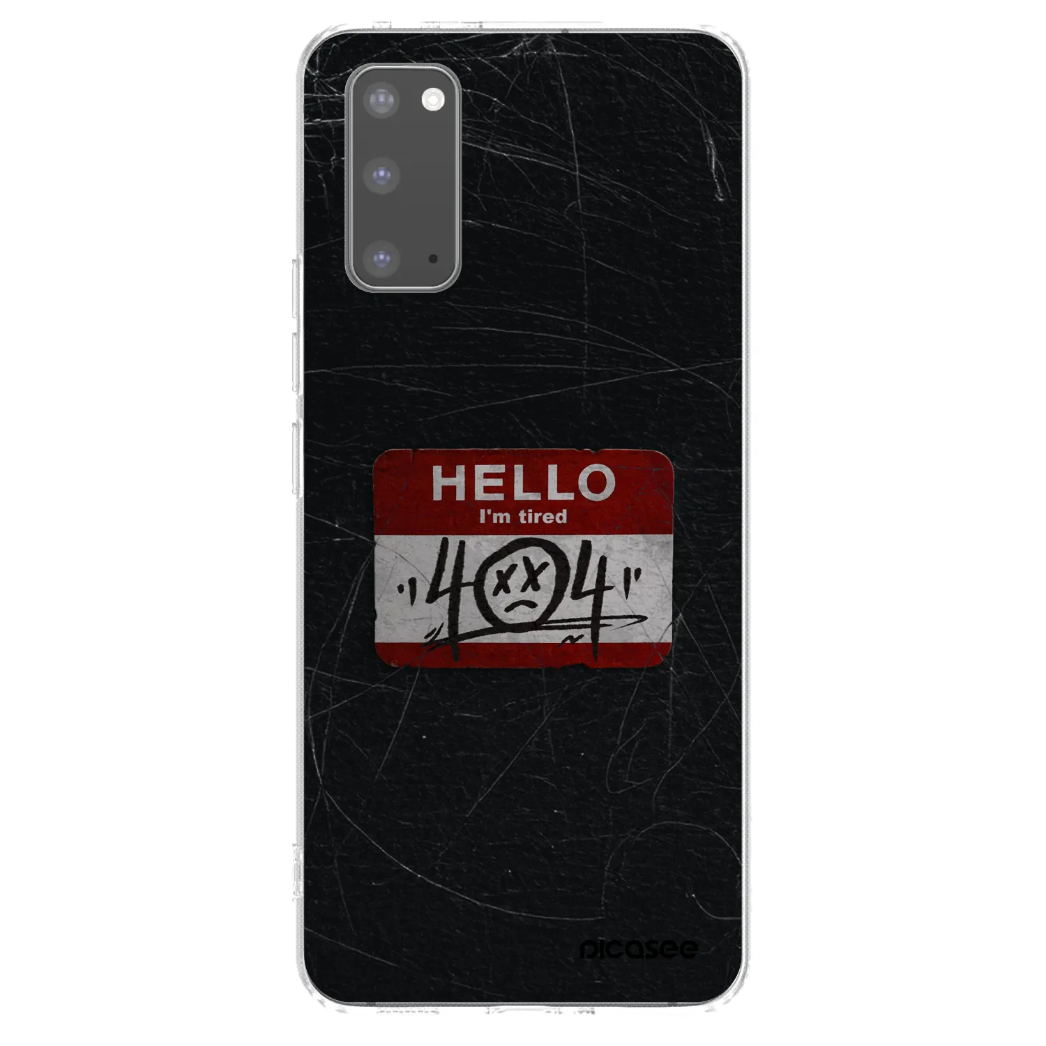 Picasee διαφανής θήκη σιλικόνης Samsung Galaxy S20 G980F - HELLO 404