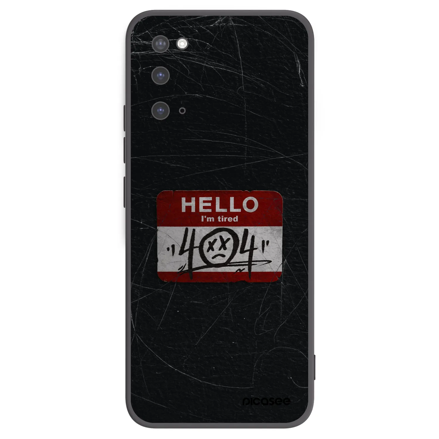 Picasee Μαύρη θήκη σιλικόνης για Samsung Galaxy S20 G980F - HELLO 404
