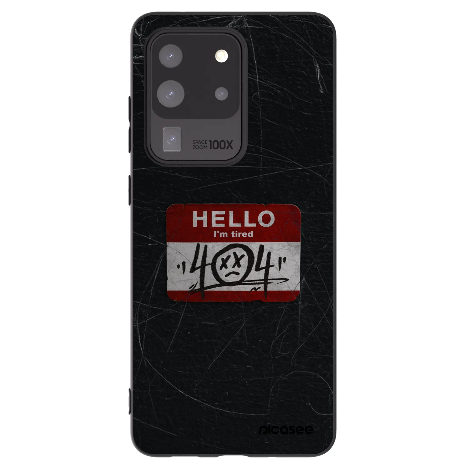 Picasee Μαύρη θήκη σιλικόνης για Samsung Galaxy S20 Ultra 5G G988F - HELLO 404