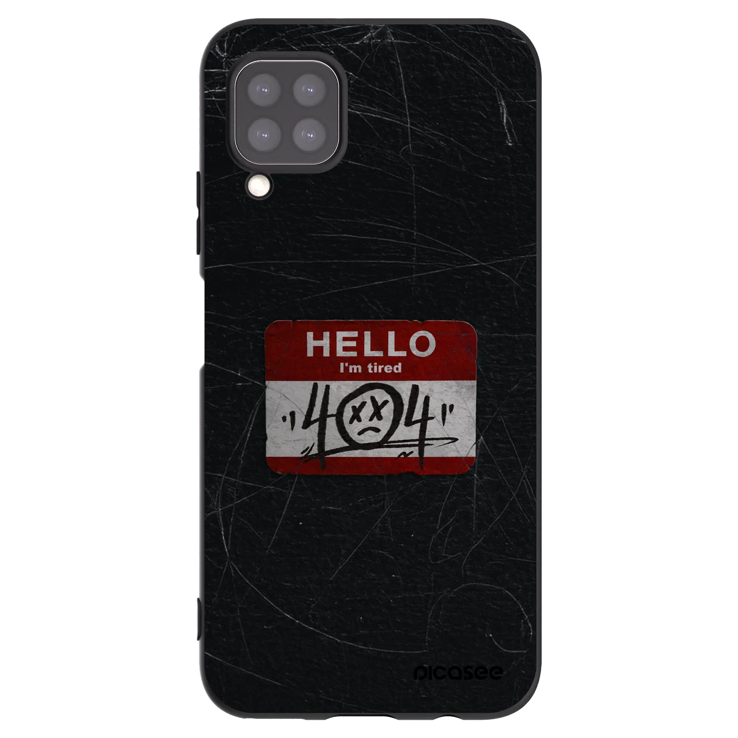 Picasee Μαύρη θήκη σιλικόνης για Huawei P40 Lite - HELLO 404