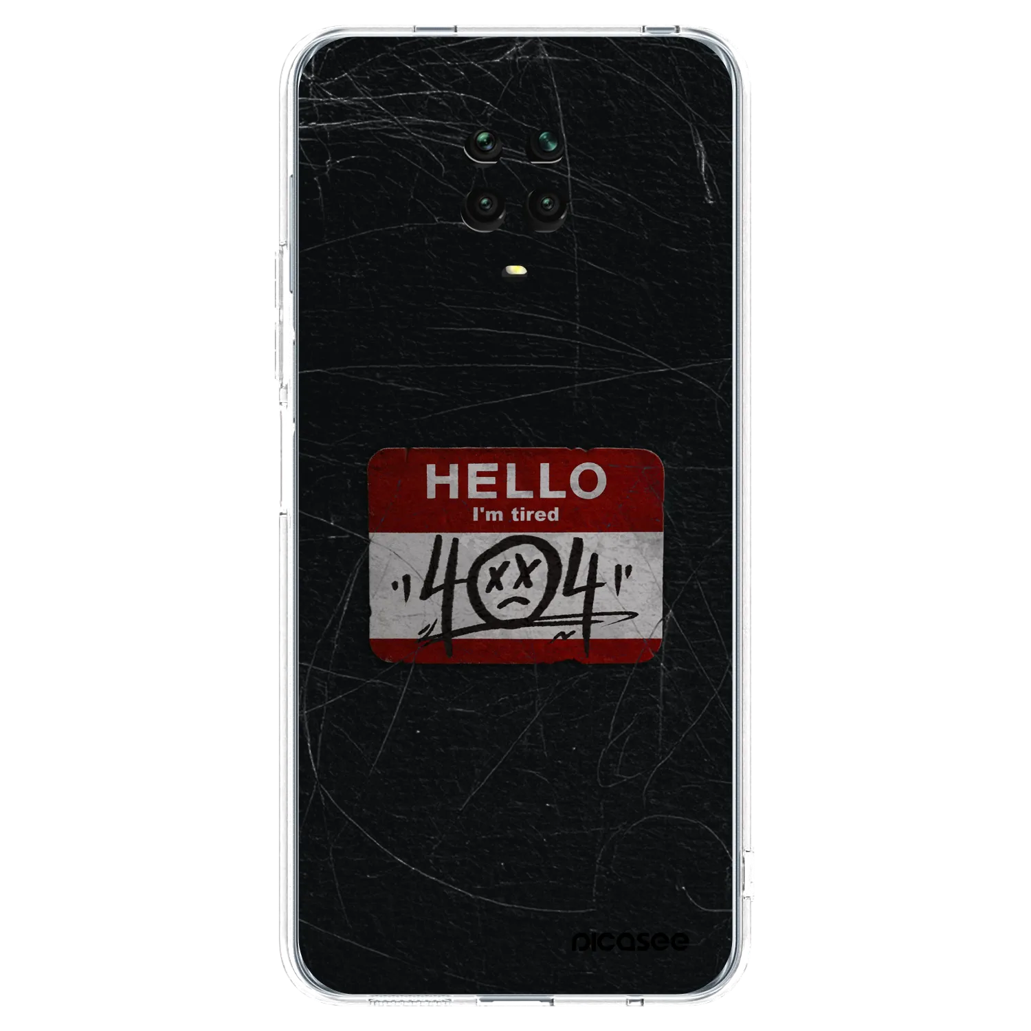 Picasee διαφανής θήκη σιλικόνης Xiaomi Redmi Note 9S - HELLO 404