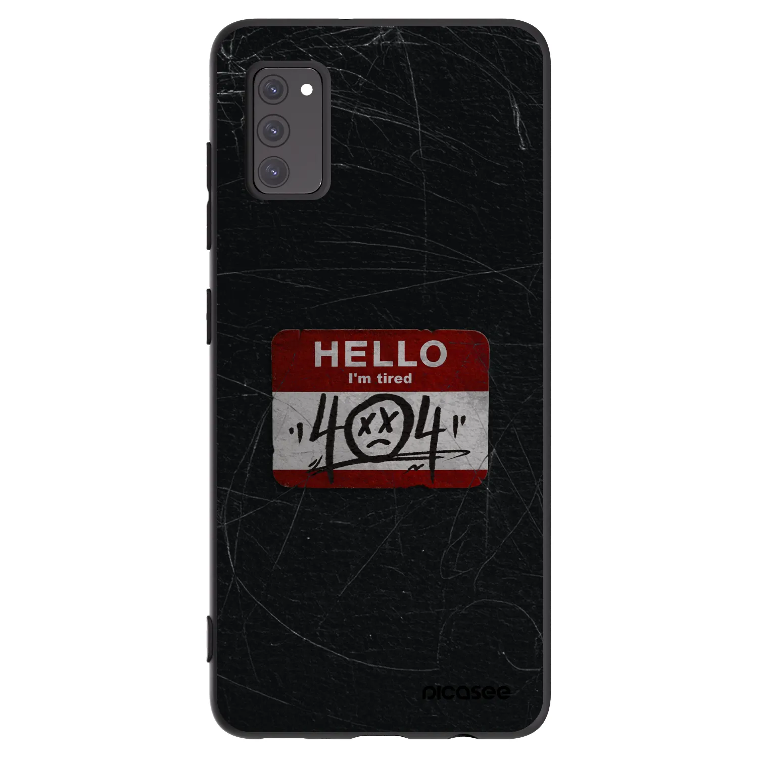Picasee Μαύρη θήκη σιλικόνης για Samsung Galaxy A41 A415F - HELLO 404