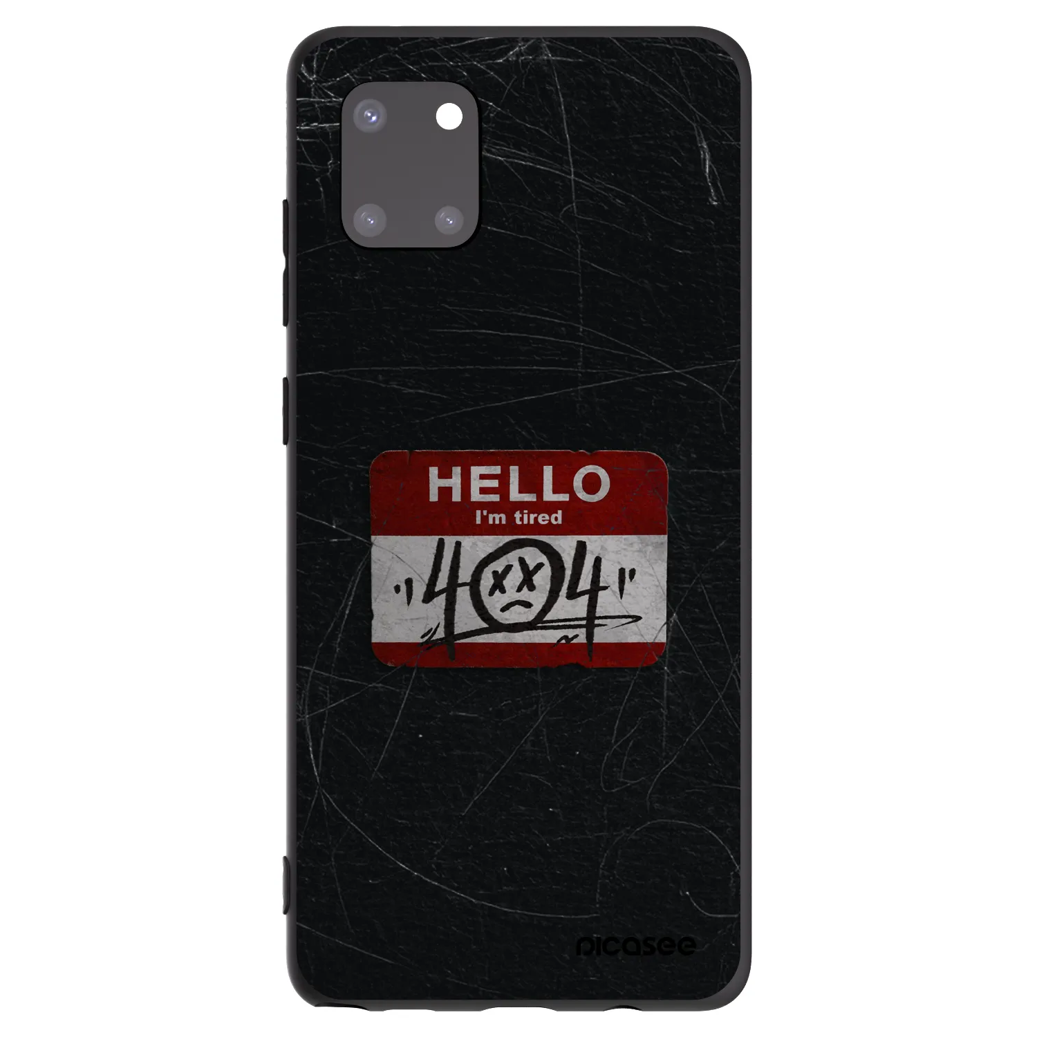 Picasee Μαύρη θήκη σιλικόνης για Samsung Galaxy Note 10 Lite N770F - HELLO 404