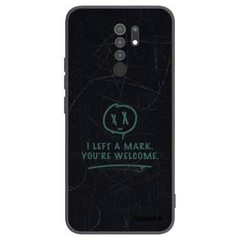 Picasee Μαύρη θήκη σιλικόνης για Xiaomi Redmi 9 - LEFT A MARK
